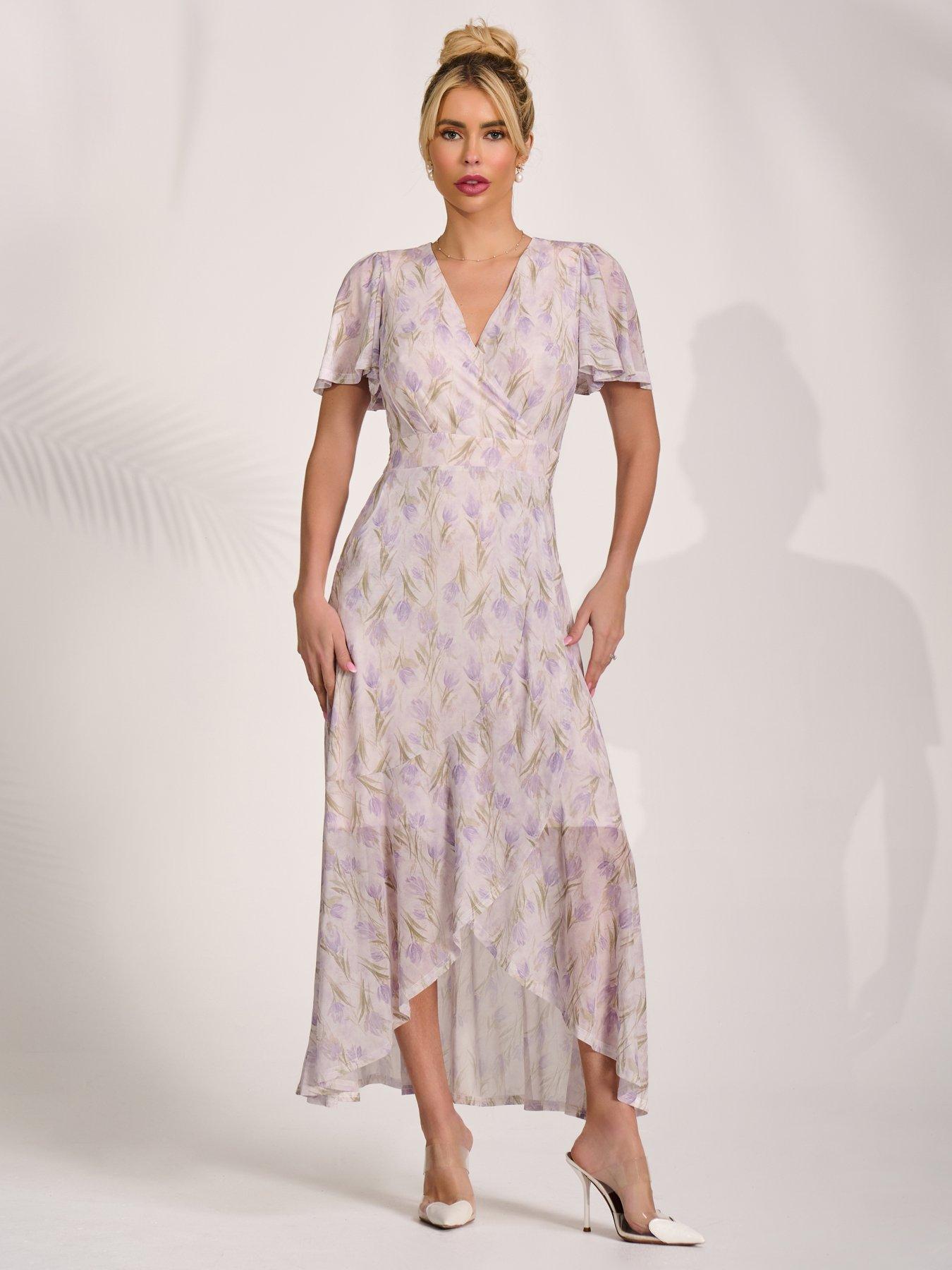 Image 3 of 7 of Jolie Moi Wrap Midaxi Dress - Multi