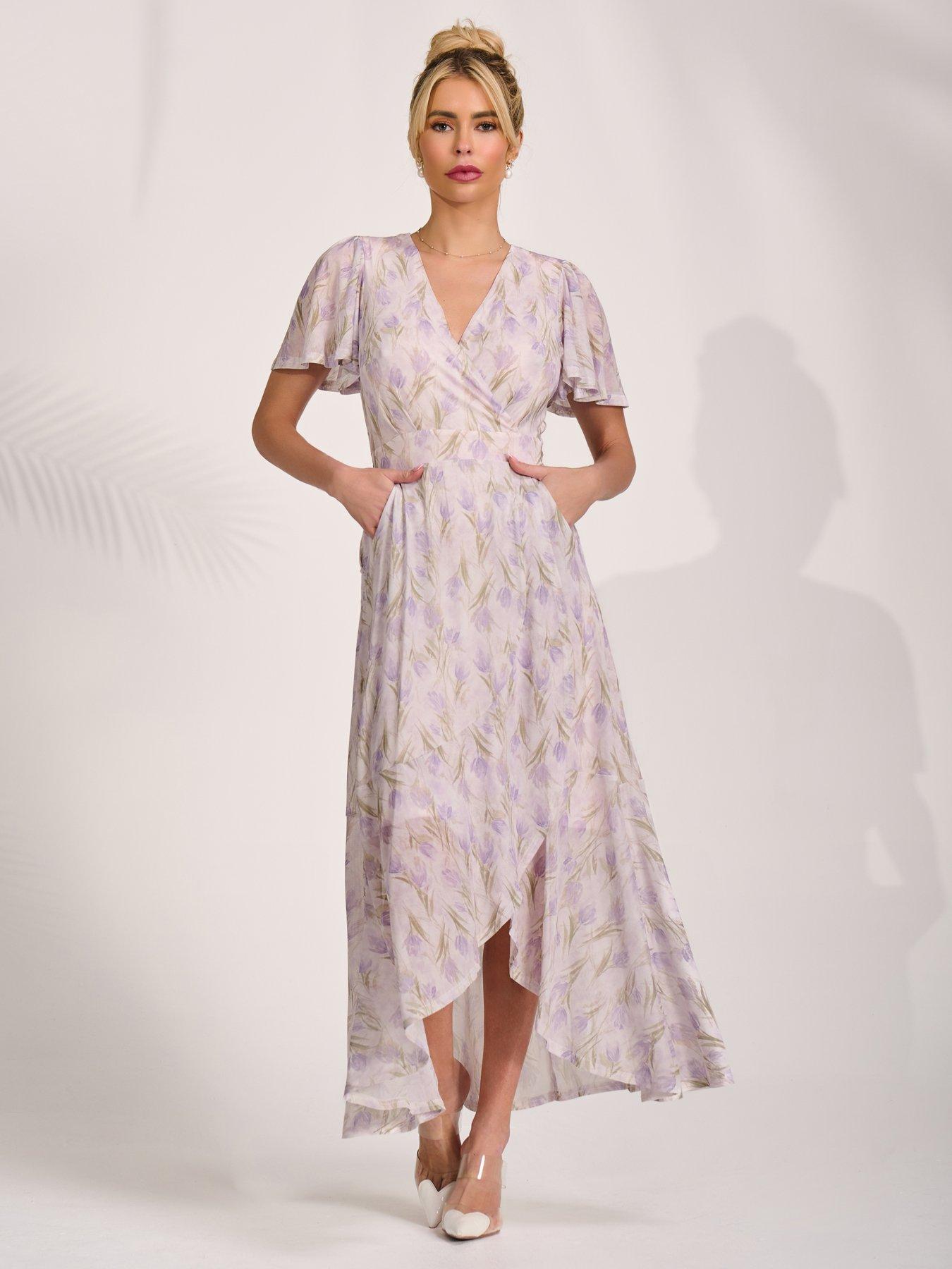 Image 5 of 7 of Jolie Moi Wrap Midaxi Dress - Multi