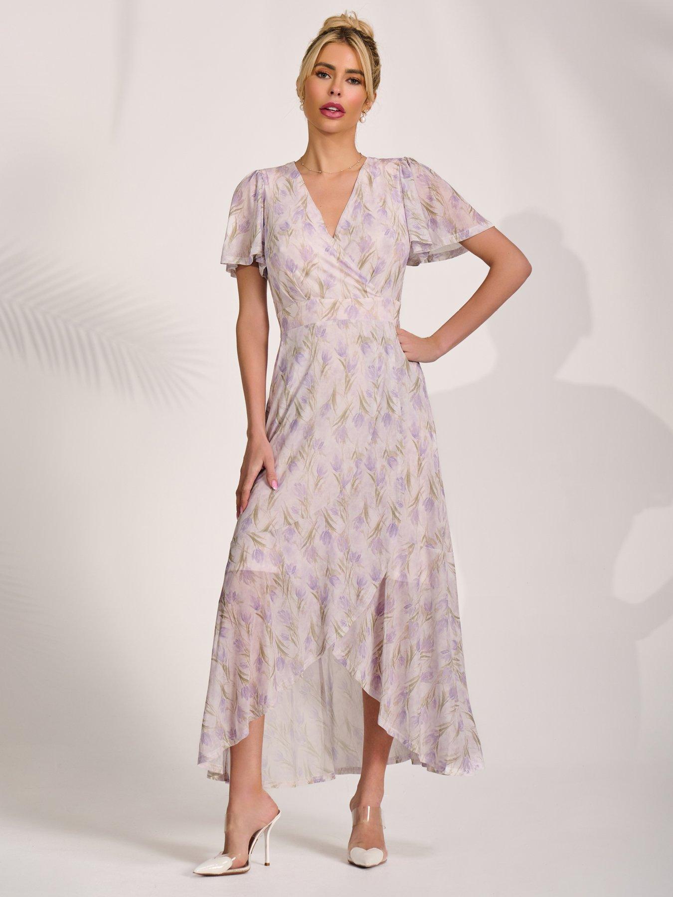 Image 6 of 7 of Jolie Moi Wrap Midaxi Dress - Multi