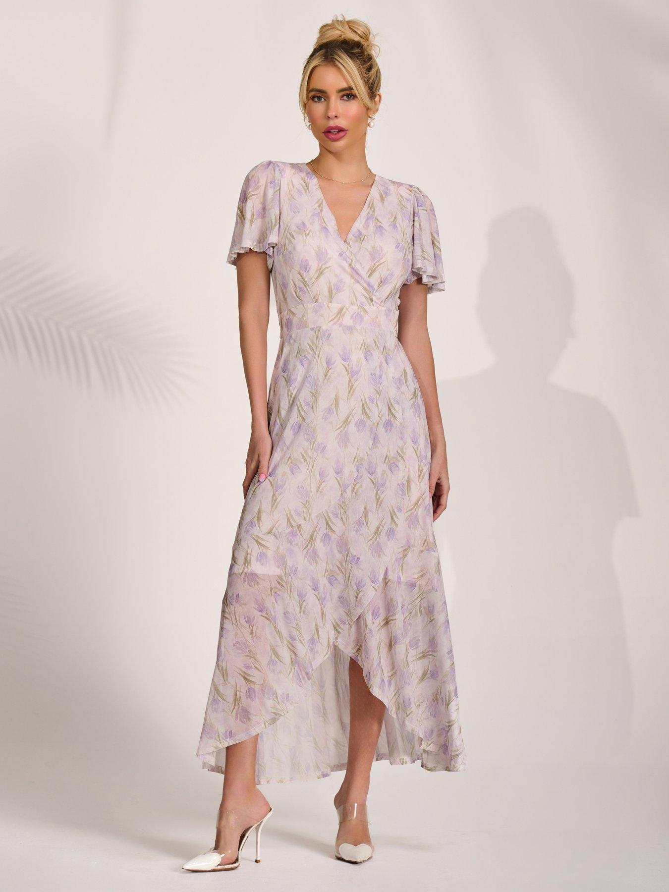 Image 7 of 7 of Jolie Moi Wrap Midaxi Dress - Multi