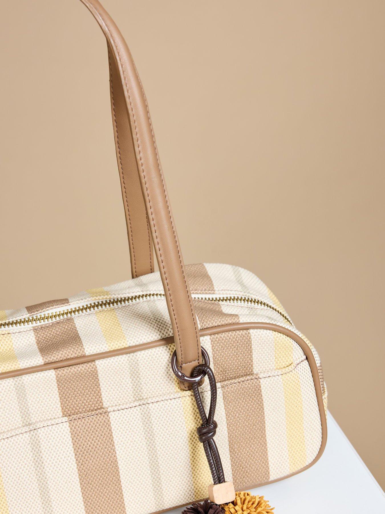 Image 2 of 2 of Little Mistress Stripe Shoulder Bag