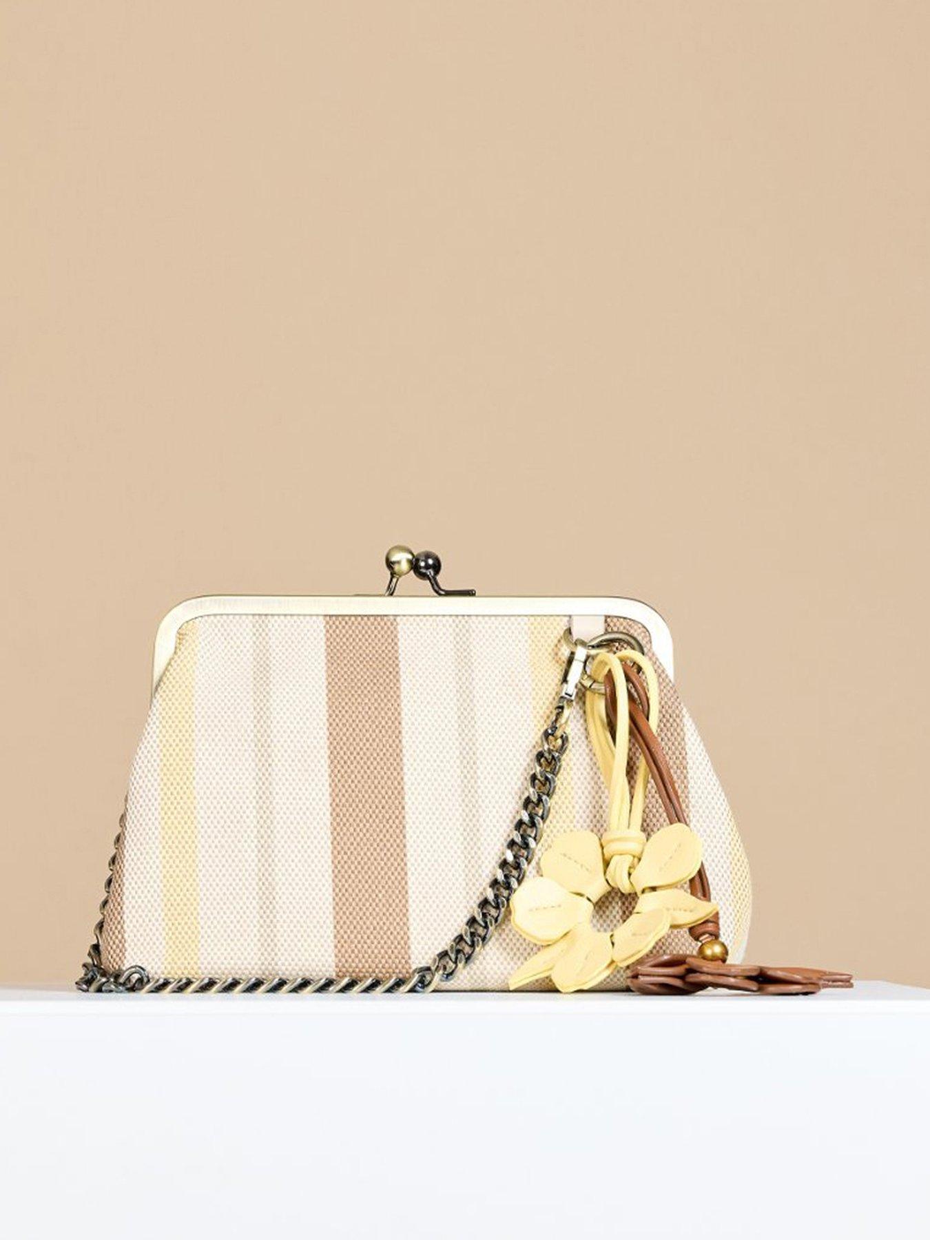 Little Mistress Stripe Frame Bag