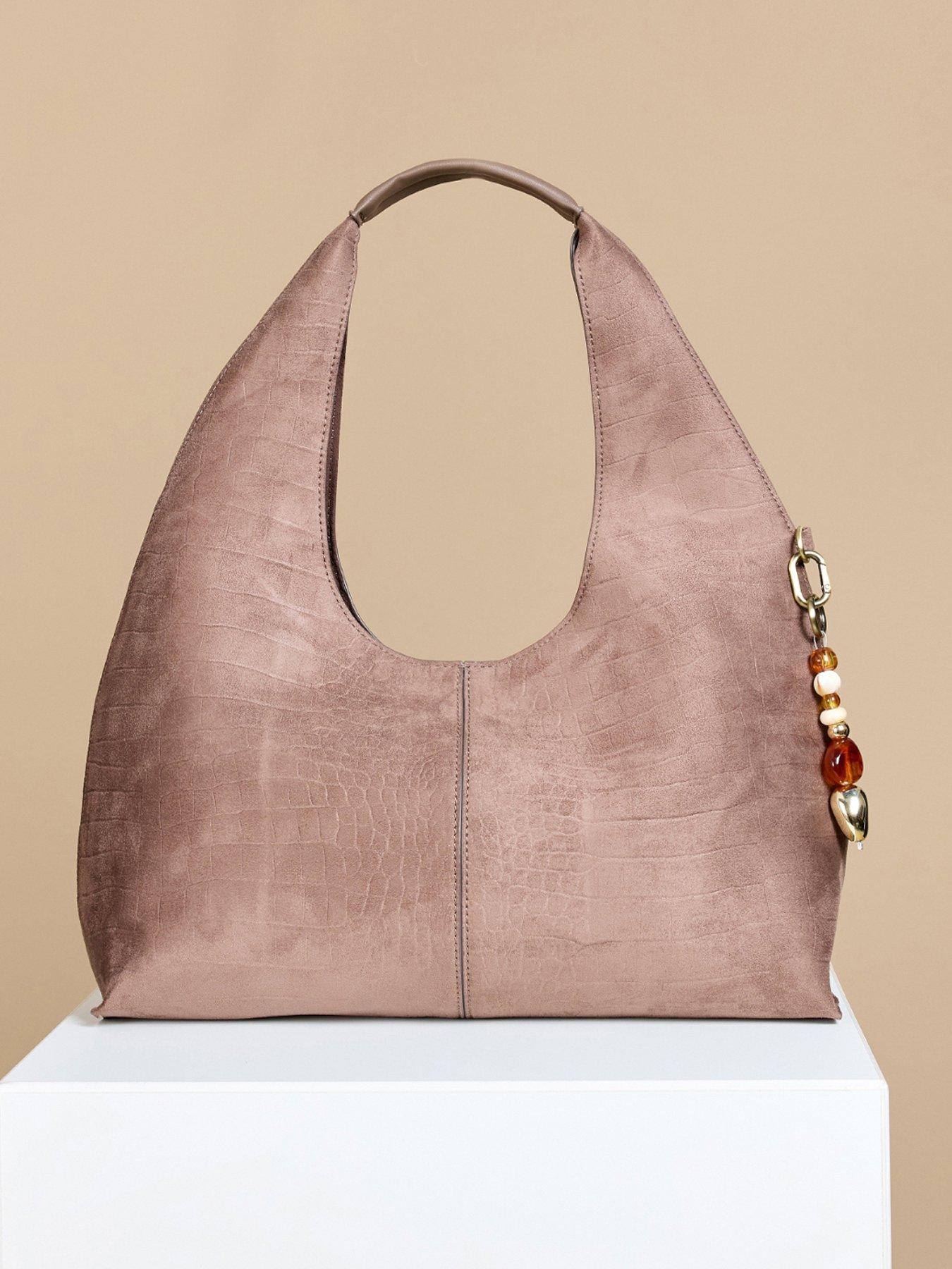 Little Mistress Mocha Croc Bag