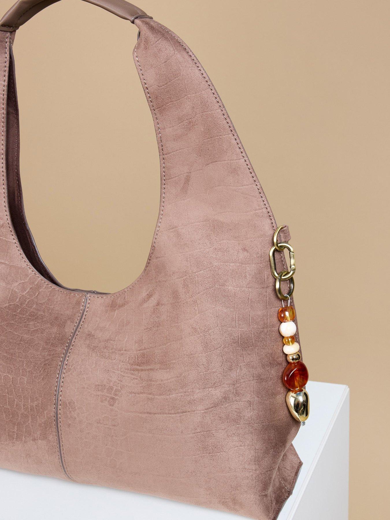 Image 3 of 3 of Little Mistress Mocha Croc Bag