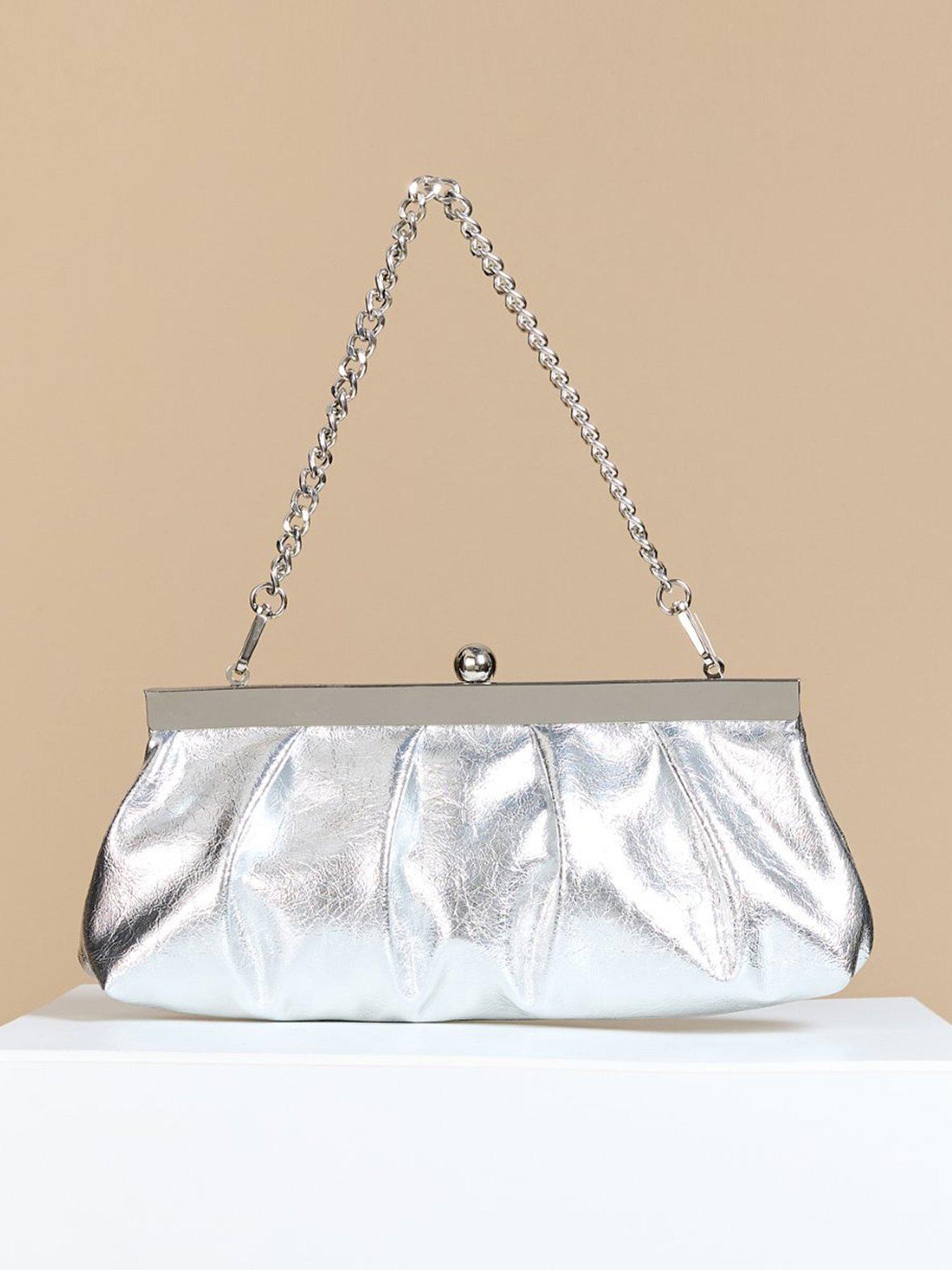 Image 2 of 4 of Little Mistress Silver Frame Clutch