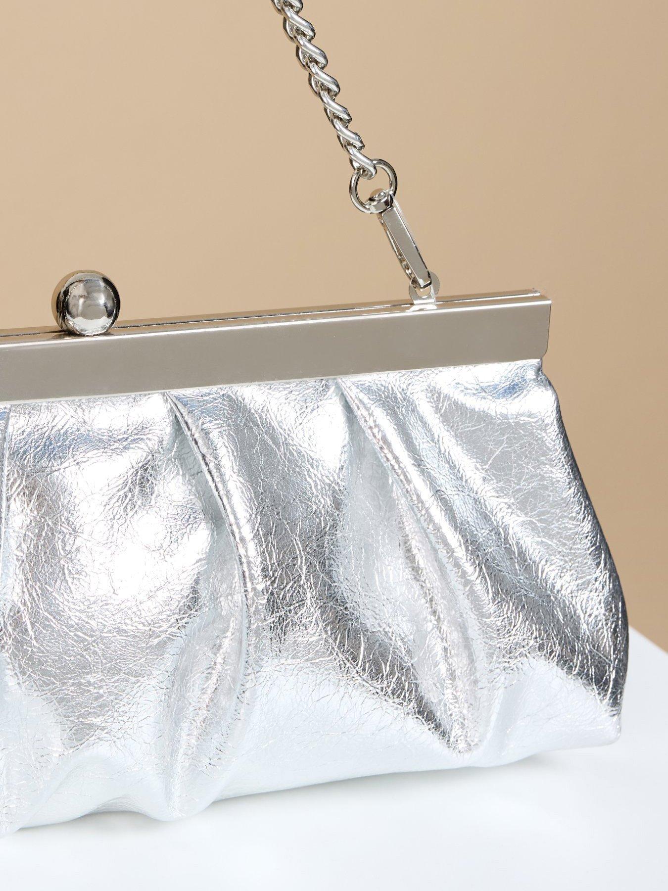 Image 3 of 4 of Little Mistress Silver Frame Clutch