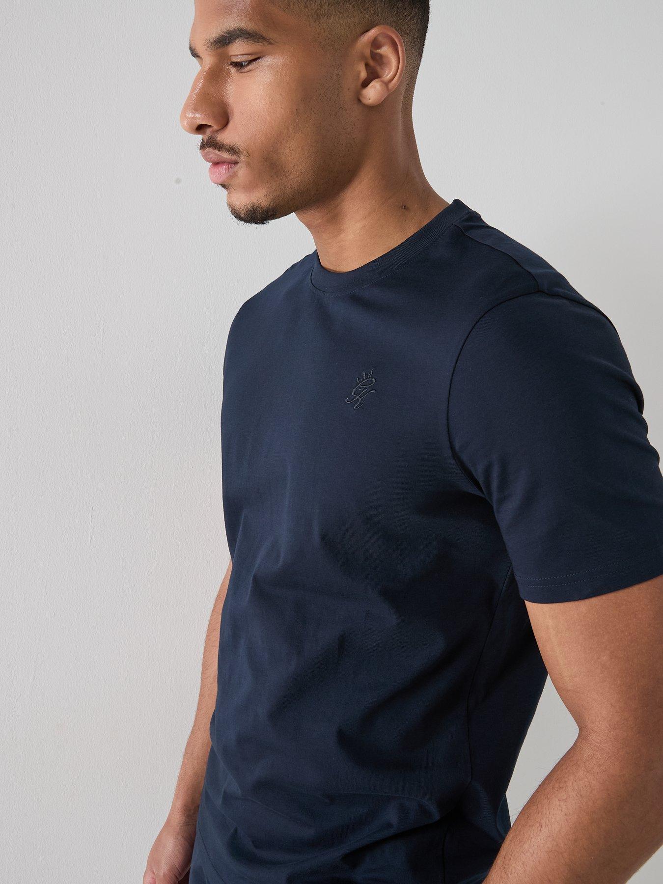Image 4 of 5 of Gym King Mens Victory Jersey T-Shirt - Navy