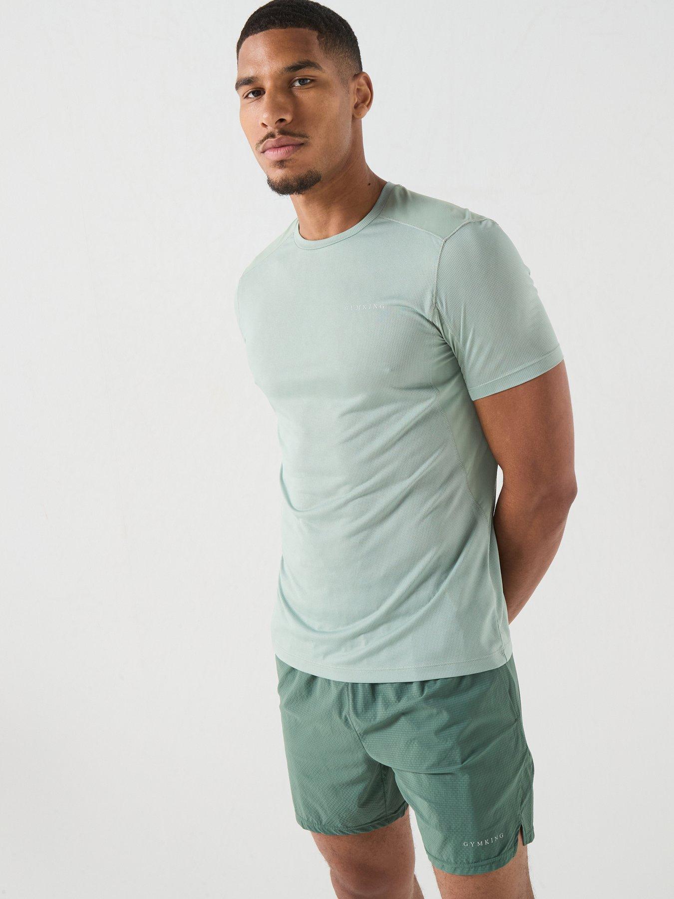 Image 1 of 6 of Gym King Mens Energise Tee - Green