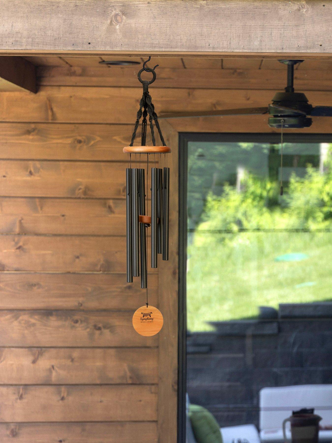 Panacea Nordic Habitat Wind Chime 61Cm Black