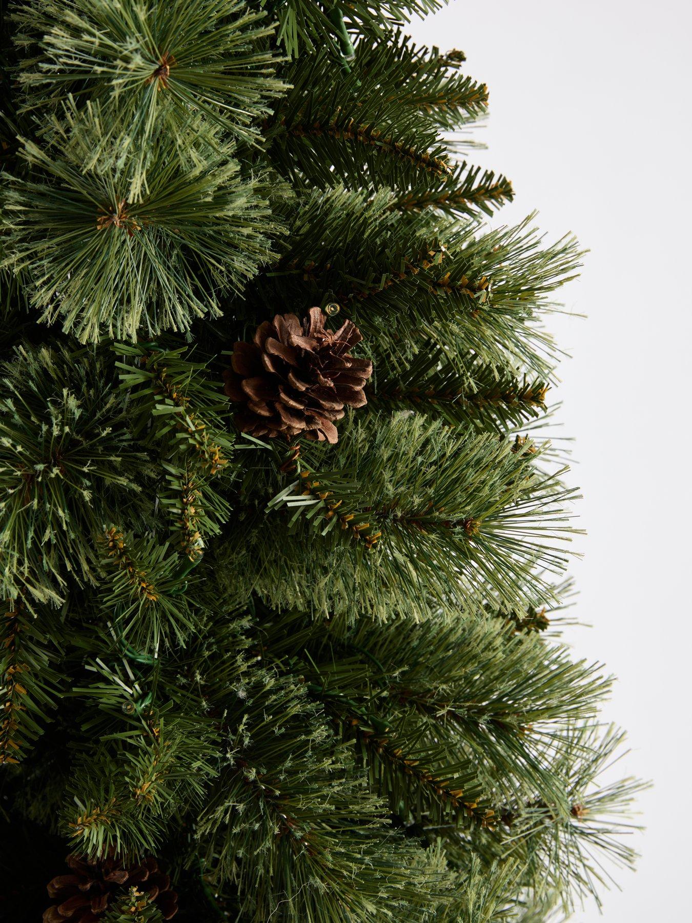 Image 5 of 8 of The Very Collection 6Ft Pre Lit Cashmere Pencil Christmas&nbsp;Tree with Pinecones