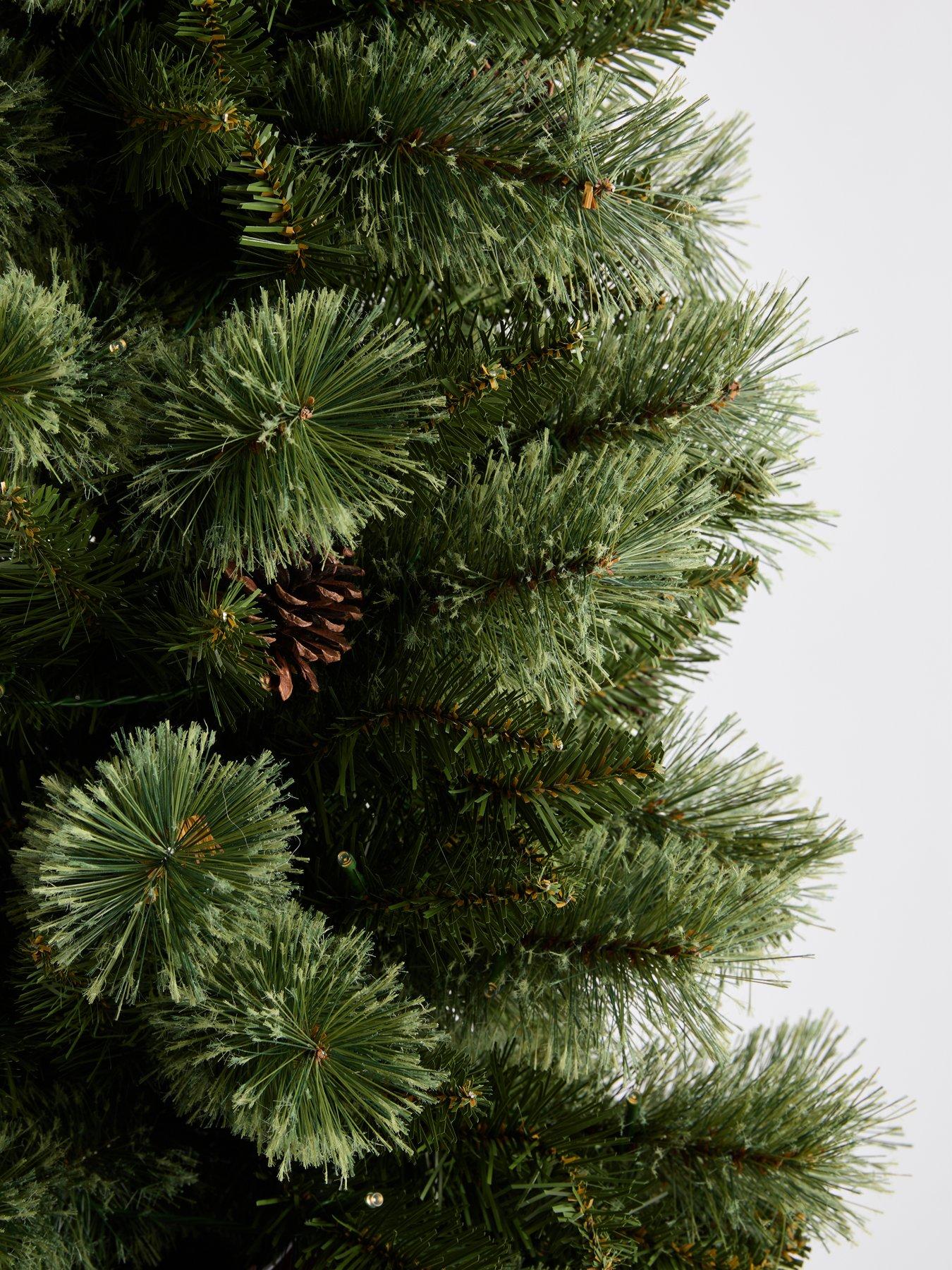 Image 7 of 8 of The Very Collection 6Ft Pre Lit Cashmere Pencil Christmas&nbsp;Tree with Pinecones