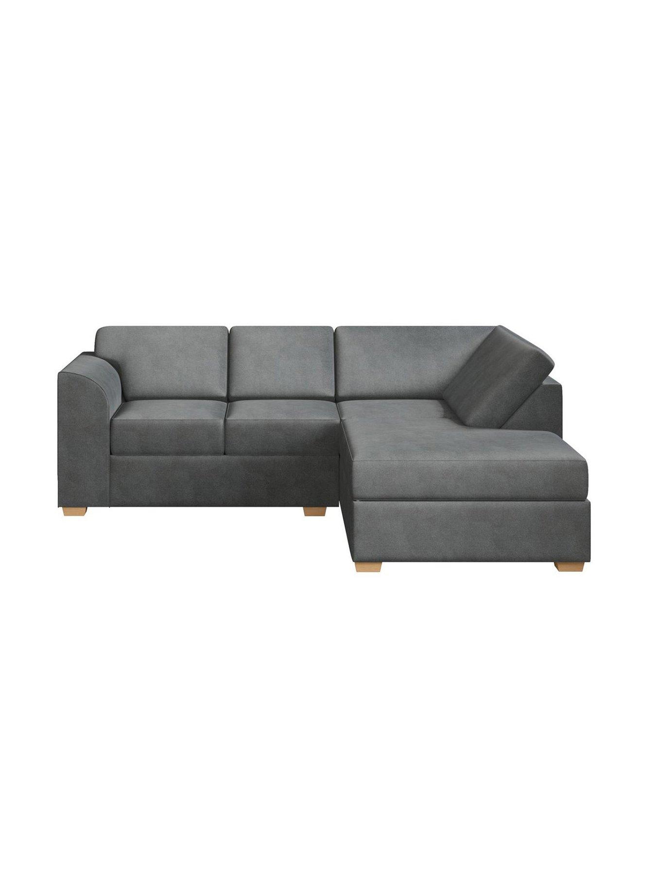 Image 4 of 6 of Aspire Modo Right Hand Corner L Shape Sofa - Velvet
