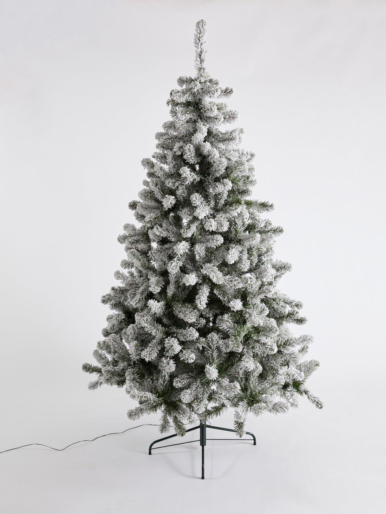 Image 2 of 7 of The Very Collection 7ft Pre Lit Flocked Emperor Tree