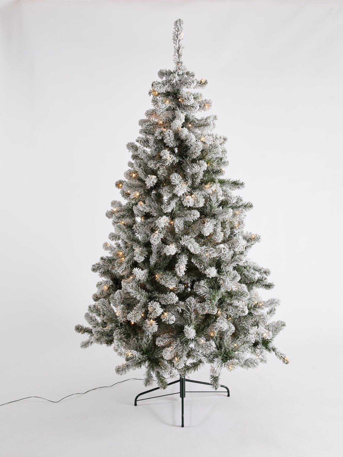Image 3 of 7 of The Very Collection 7ft Pre Lit Flocked Emperor Tree