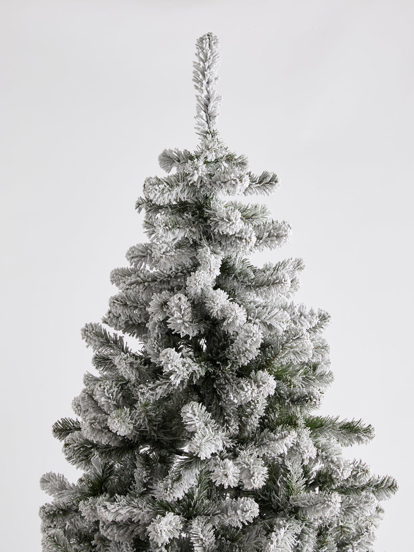 Image 4 of 7 of The Very Collection 7ft Pre Lit Flocked Emperor Tree