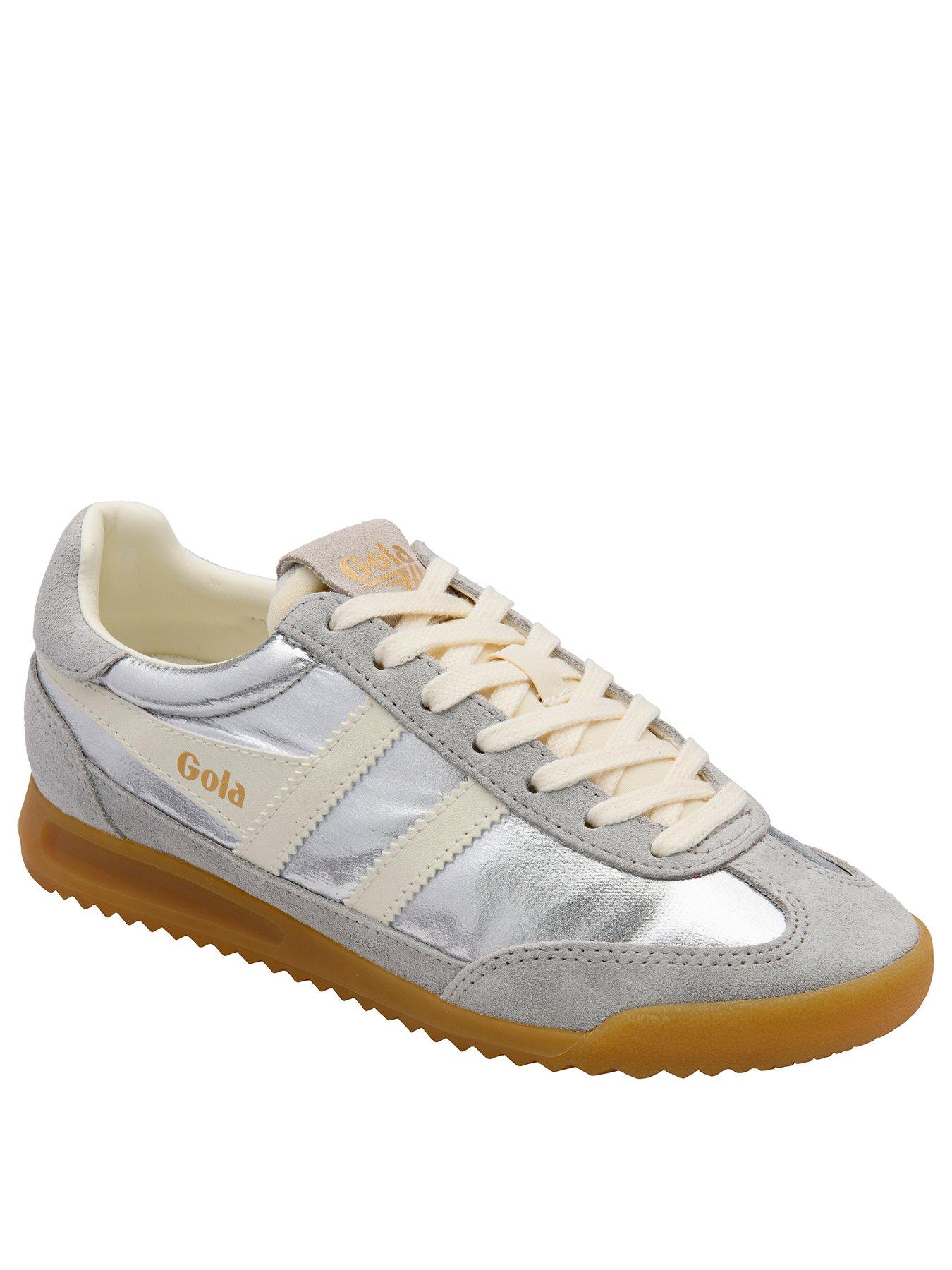Image 2 of 5 of Gola Womens Firefly Metallic Trainer - Silver