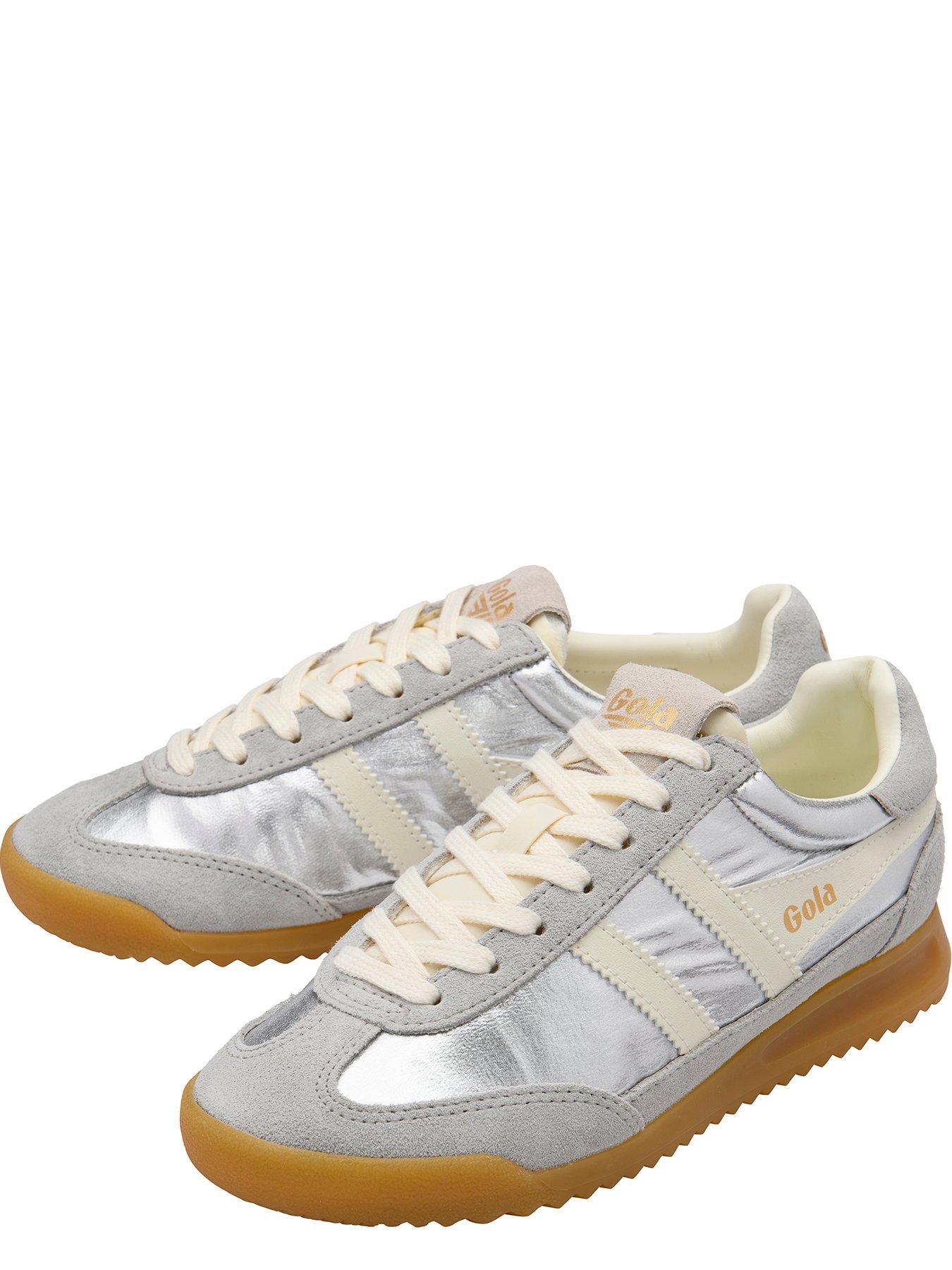 Image 4 of 5 of Gola Womens Firefly Metallic Trainer - Silver