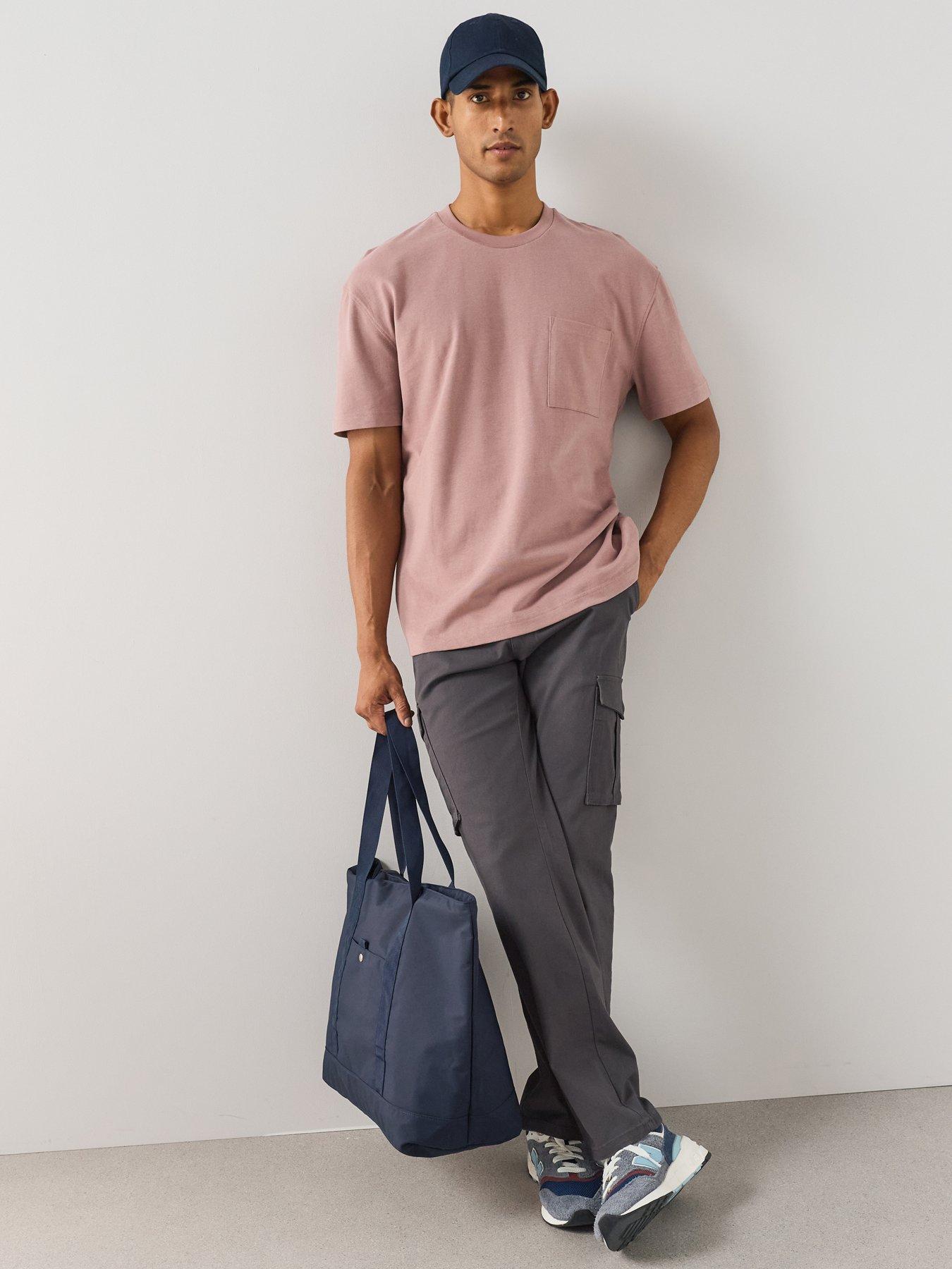 The Very Collection Tapered Fit Cargo Trousers With Stretch - Charcoal