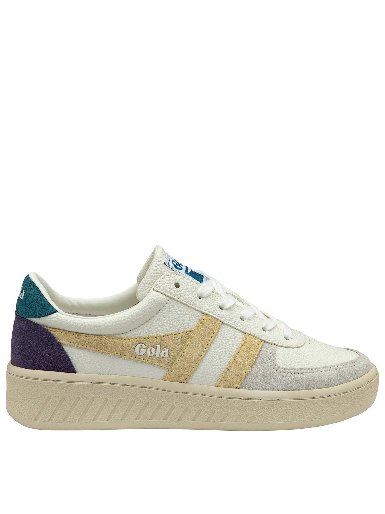 Image 1 of 5 of Gola Womens Grandslam Trident Trainer - White/yellow