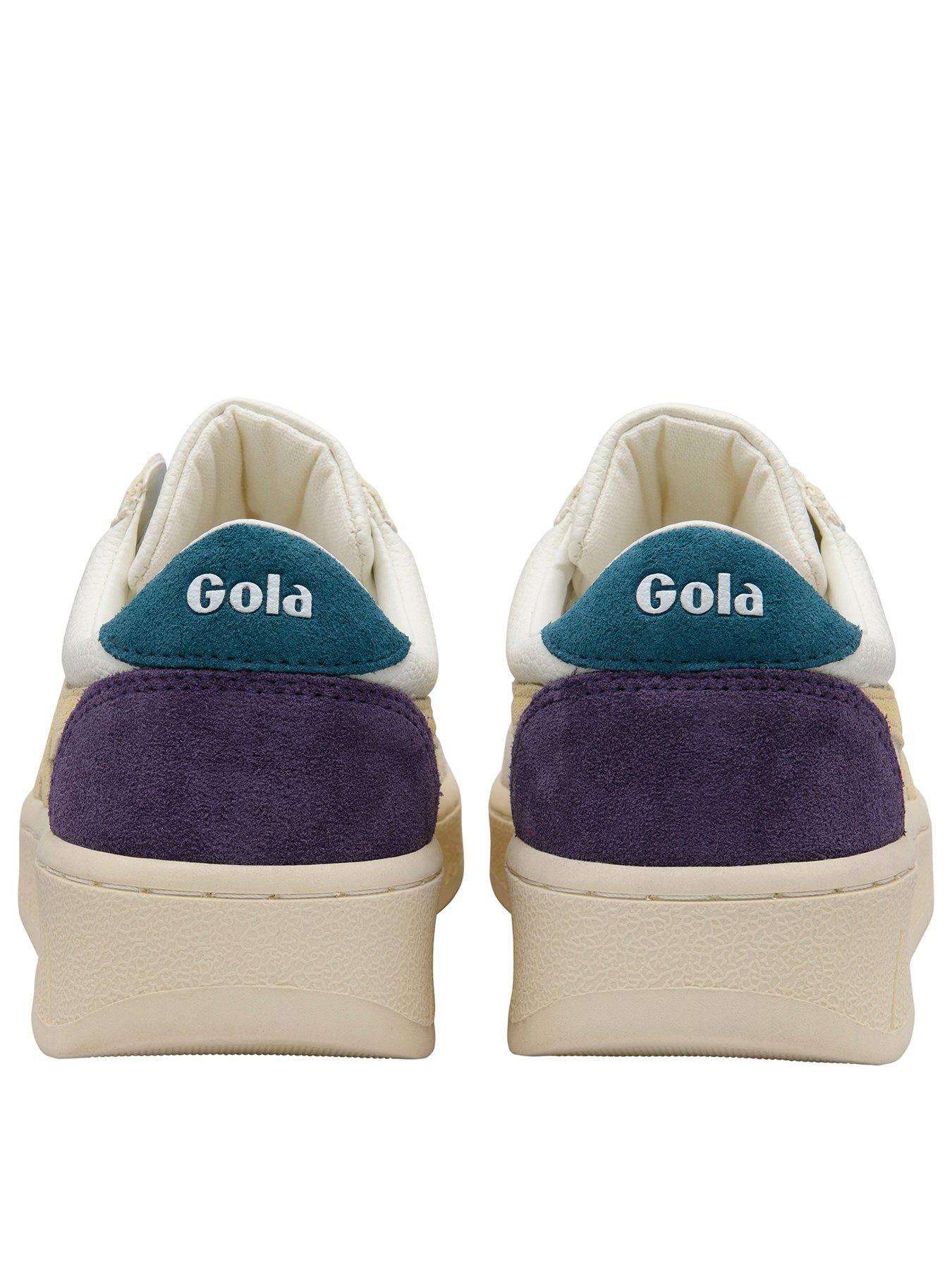 Image 3 of 5 of Gola Womens Grandslam Trident Trainer - White/yellow