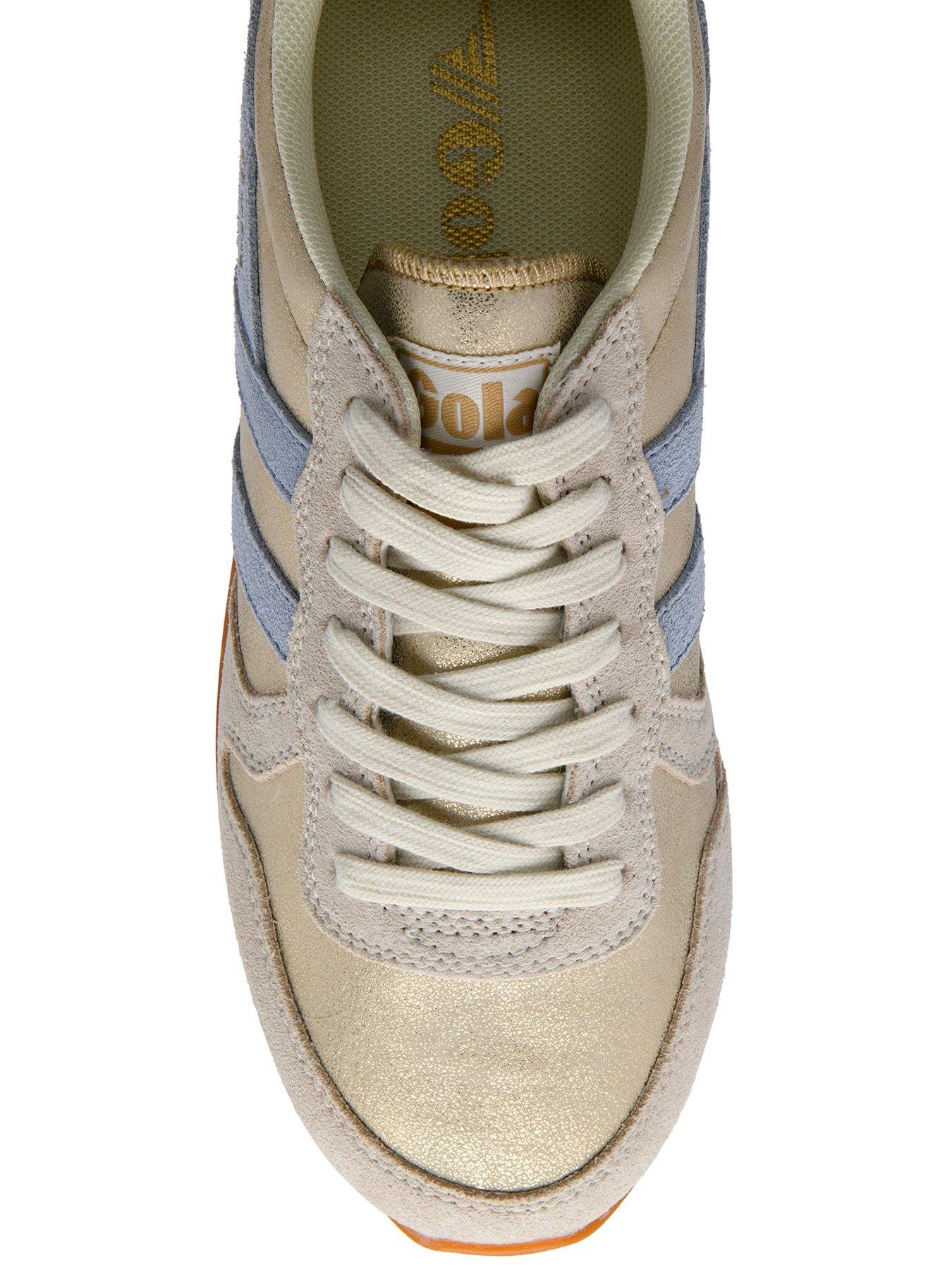 Image 5 of 5 of Gola Womens Daytona Blaze Trainer - Gold/blue