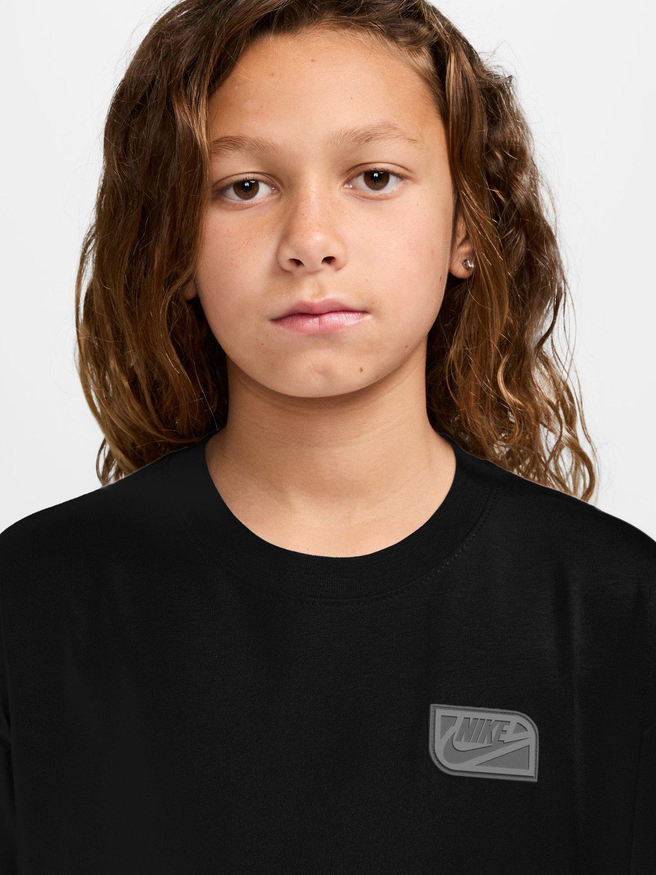 Image 3 of 3 of Nike Nike Big Kids' Sportswear T-shirt - Black