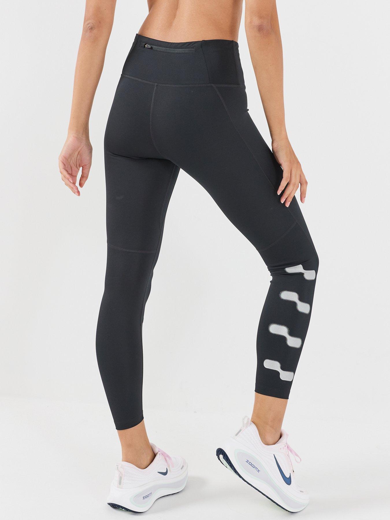 Image 2 of 7 of Nike Womens Tempo Flash Dri-FIT Reflective 7/8 Leggings - Black