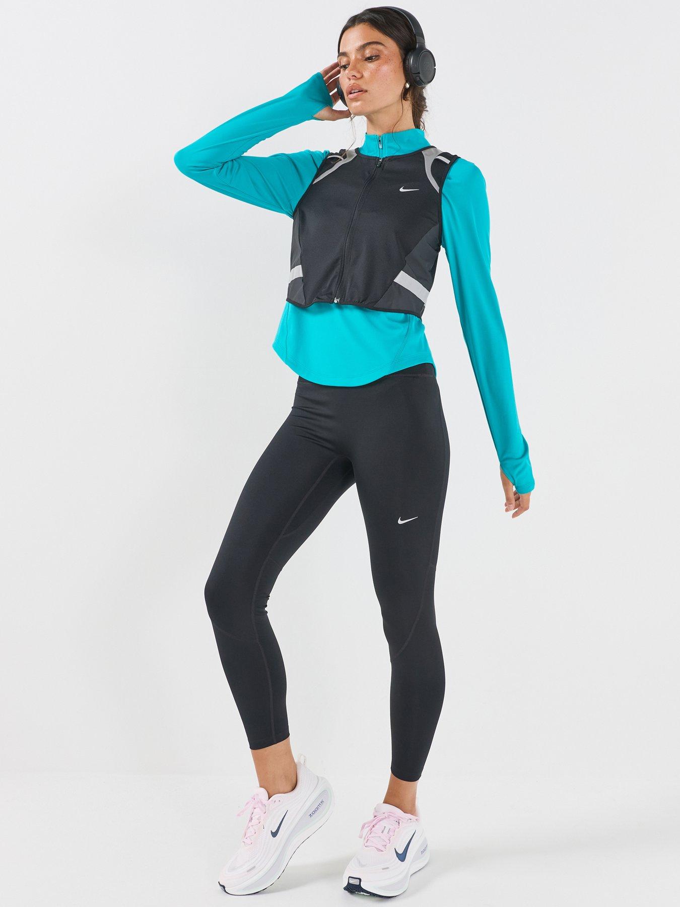 Image 3 of 7 of Nike Womens Tempo Flash Dri-FIT Reflective 7/8 Leggings - Black