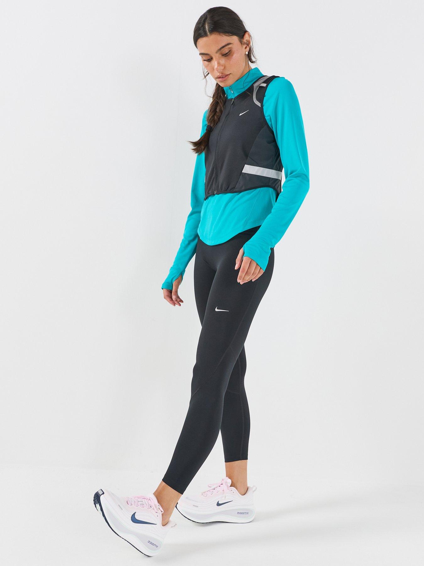 Image 6 of 7 of Nike Womens Tempo Flash Dri-FIT Reflective 7/8 Leggings - Black