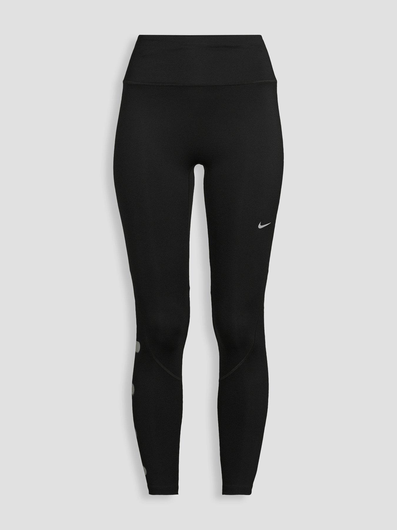Image 7 of 7 of Nike Womens Tempo Flash Dri-FIT Reflective 7/8 Leggings - Black