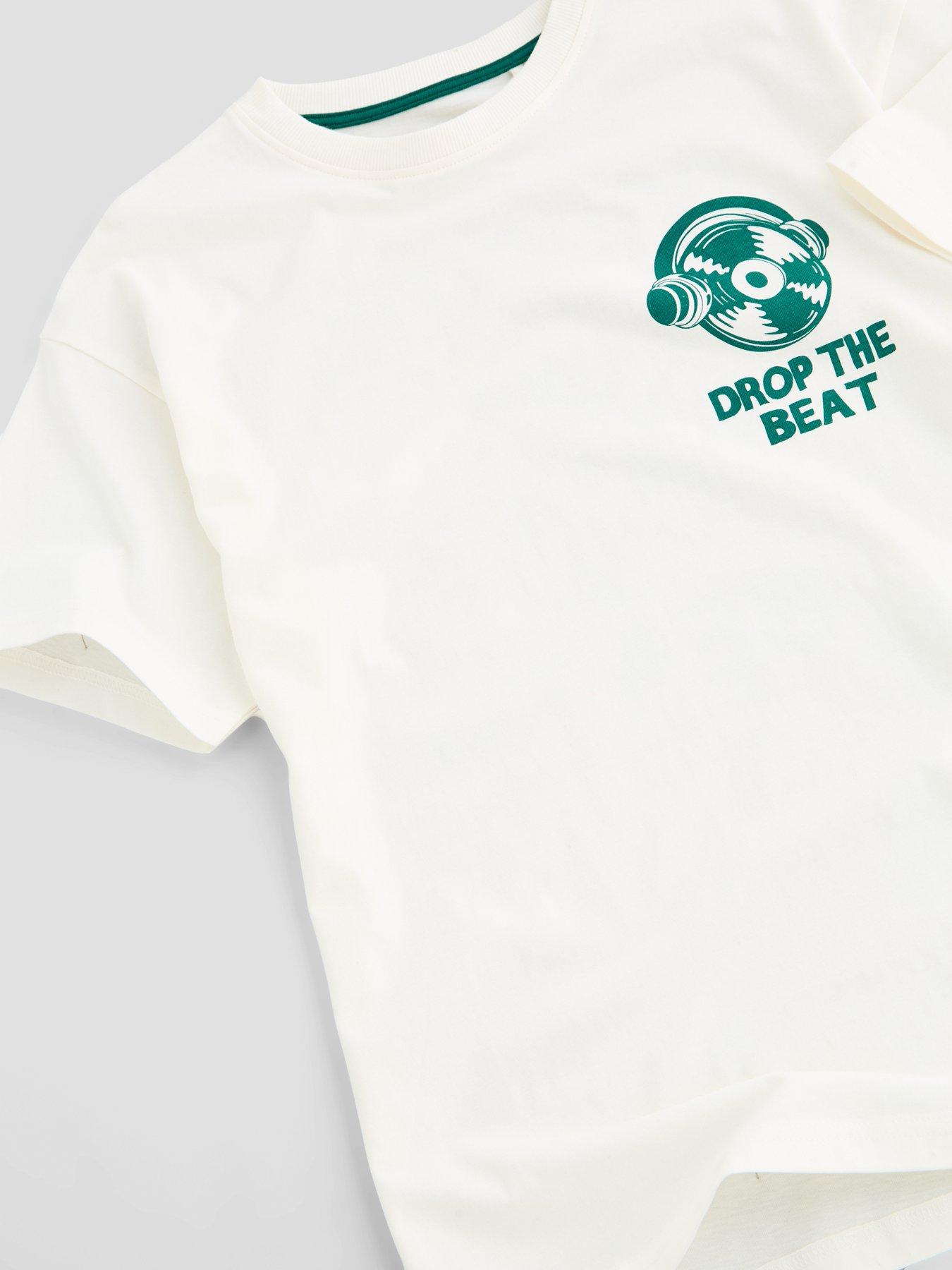 Image 3 of 6 of The Very Collection Boys Cotton Rich Music Graphic T-Shirt (3-16 years) - White