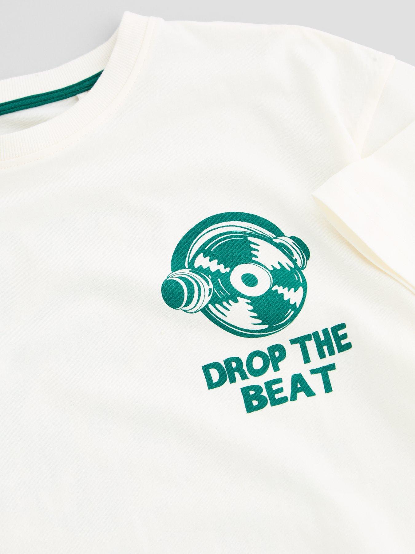 Image 4 of 6 of The Very Collection Boys Cotton Rich Music Graphic T-Shirt (3-16 years) - White