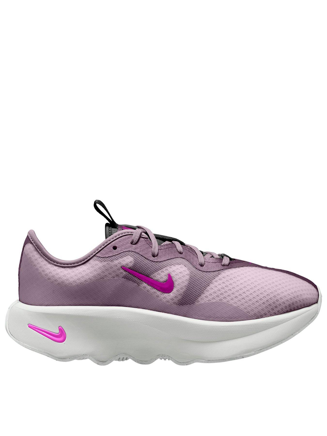 Image 1 of 4 of Nike Womens Motiva 2 Lace-Up Chunky Sole Trainers - Purple