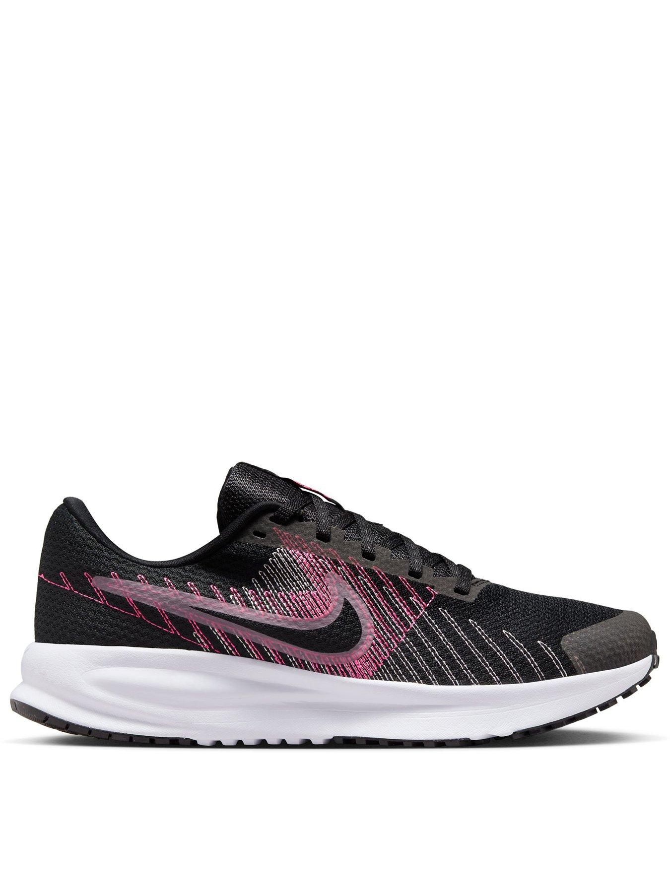 Image 1 of 7 of Nike Womens Run Defy Lace-Up Running Trainers - Black