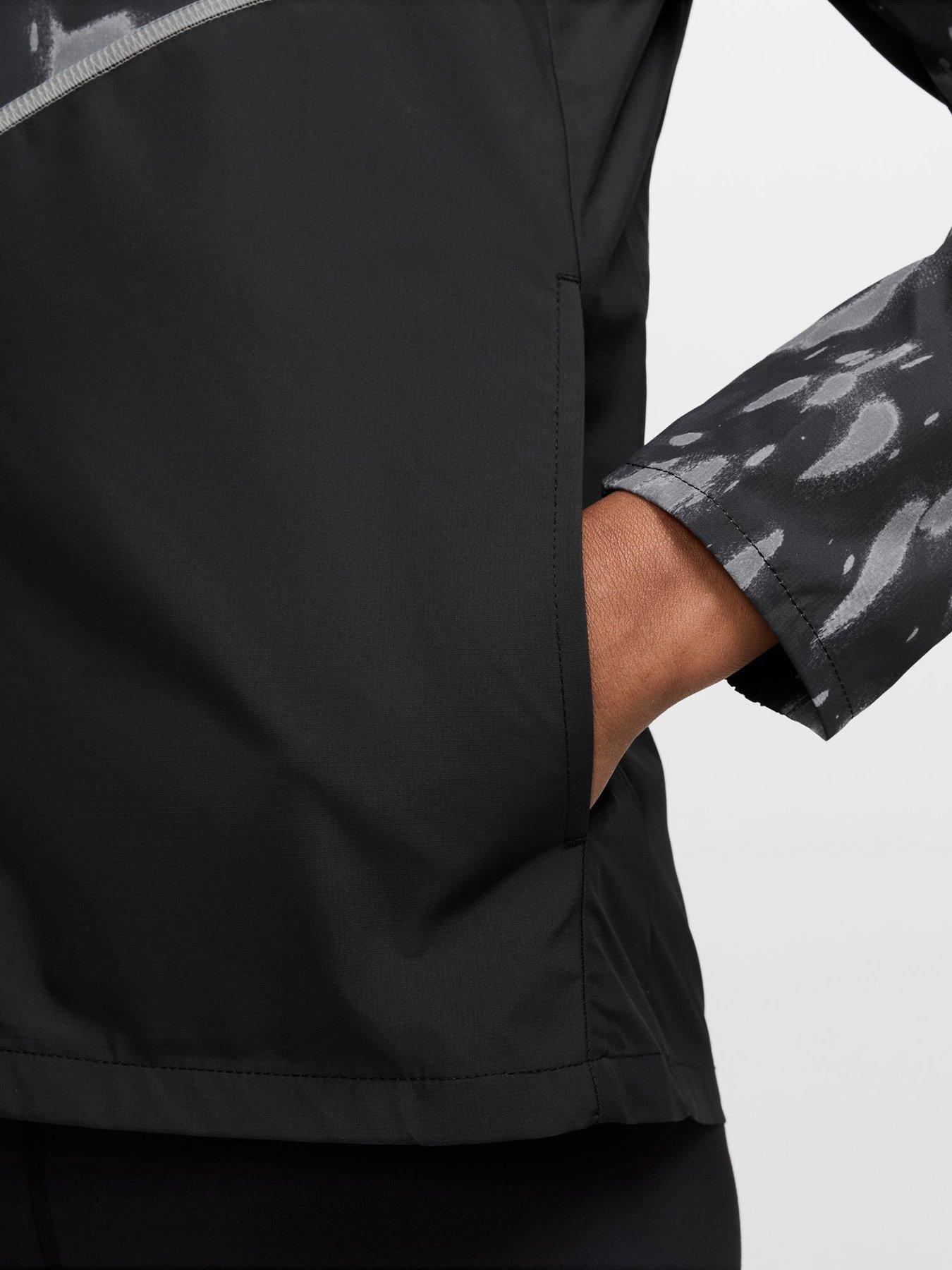 Image 3 of 3 of Nike Kids Hooded Full-Zip Jacket With Pockets - Black