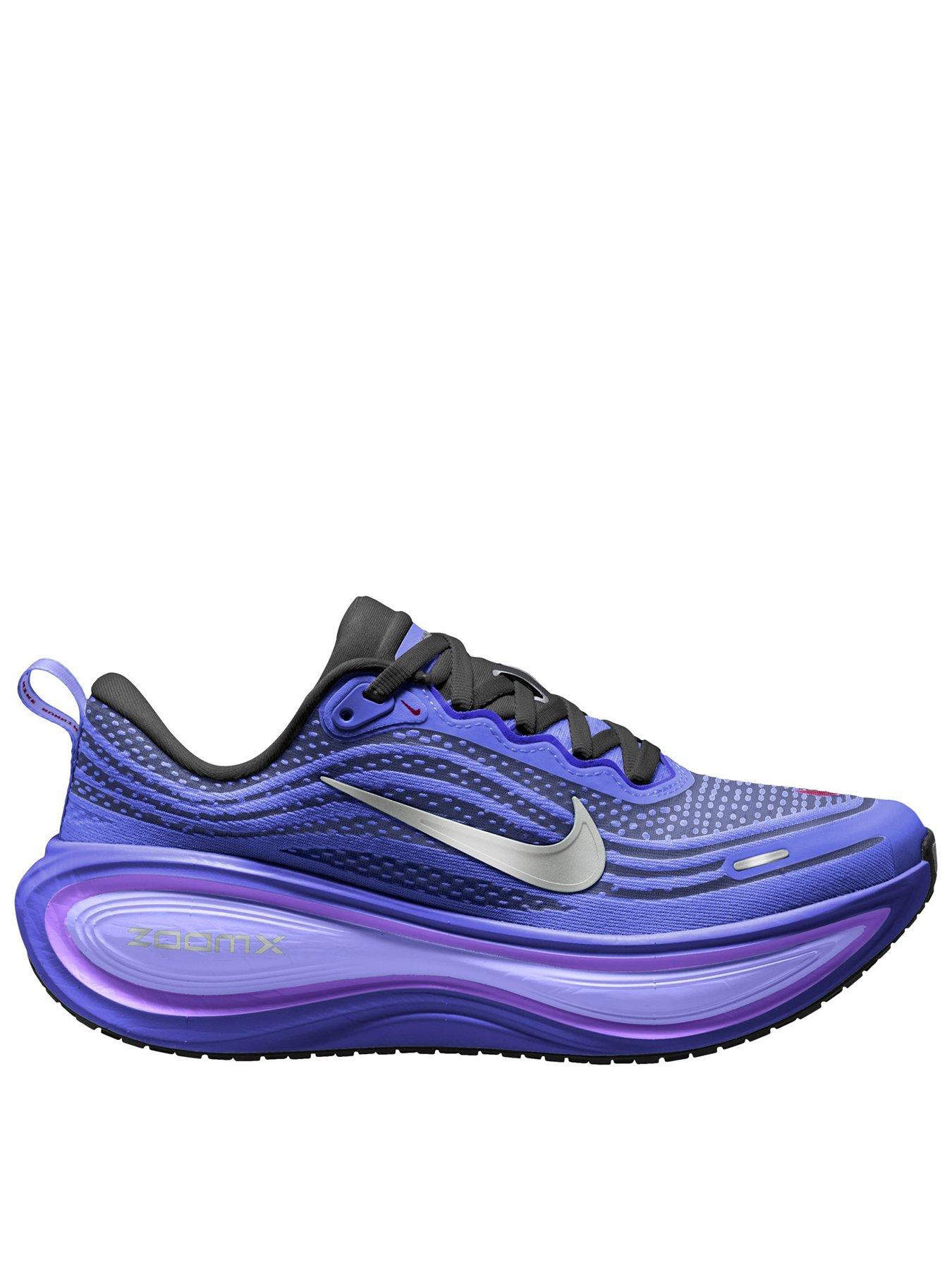 Image 1 of 4 of Nike Womens Vomero Plus Max Cushioning Lace-Up Running&nbsp;Trainers - Blue