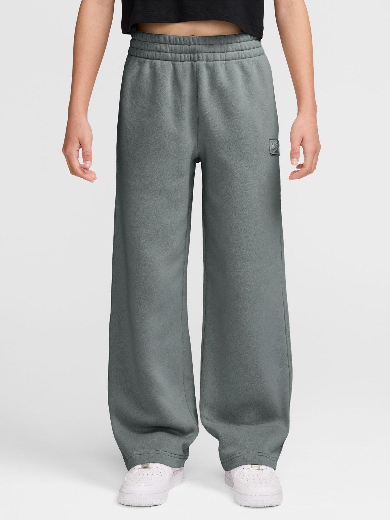 Image 1 of 3 of Nike Big Kids Club Fleece Open-Hem Trousers - Green