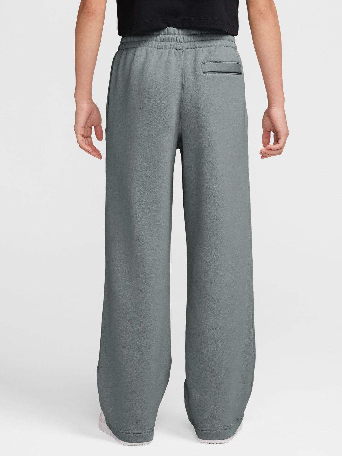 Image 2 of 3 of Nike Big Kids Club Fleece Open-Hem Trousers - Green