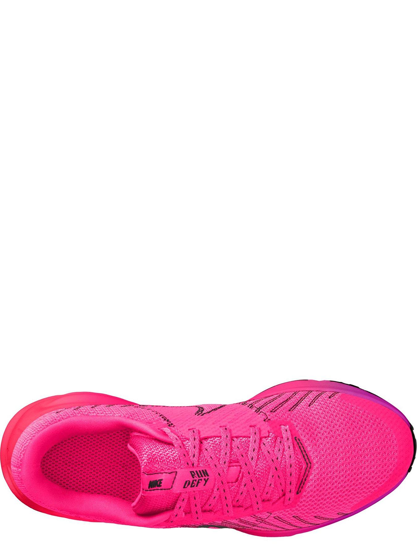 Image 2 of 4 of Nike Womens Defy Breathable Mesh Soft Foam Running Trainers - Hyper Pink