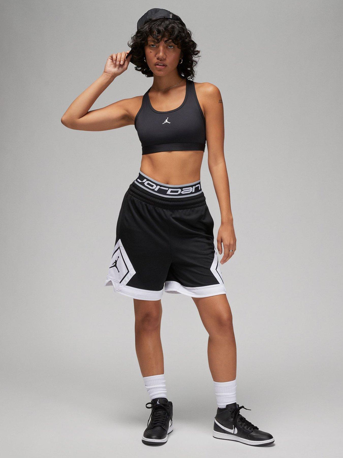 Image 3 of 5 of Jordan Nike Womens Medium Support Padded Sports Bra - Black