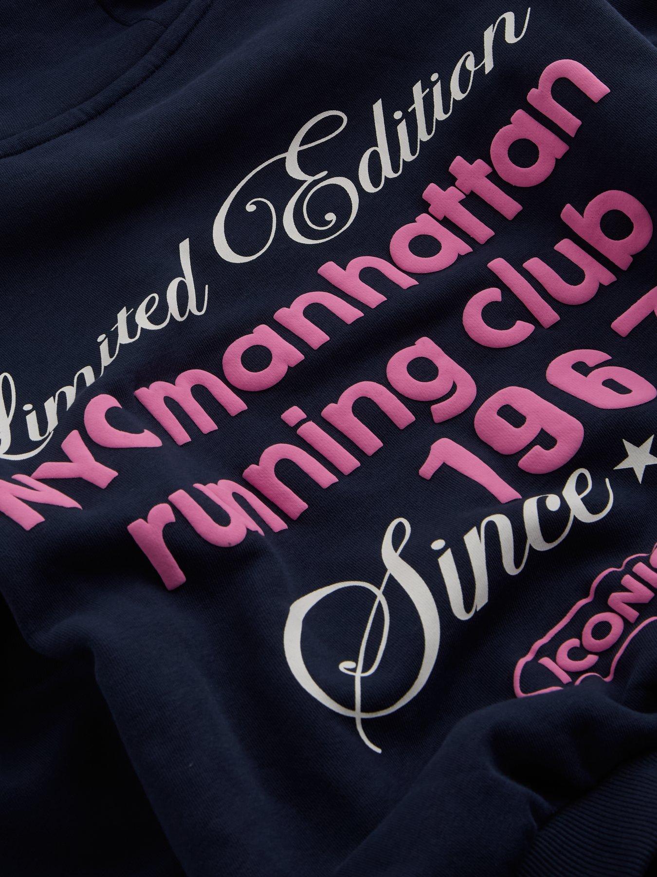 Image 3 of 4 of The Very Collection Girls Running Club Back Print Hoody