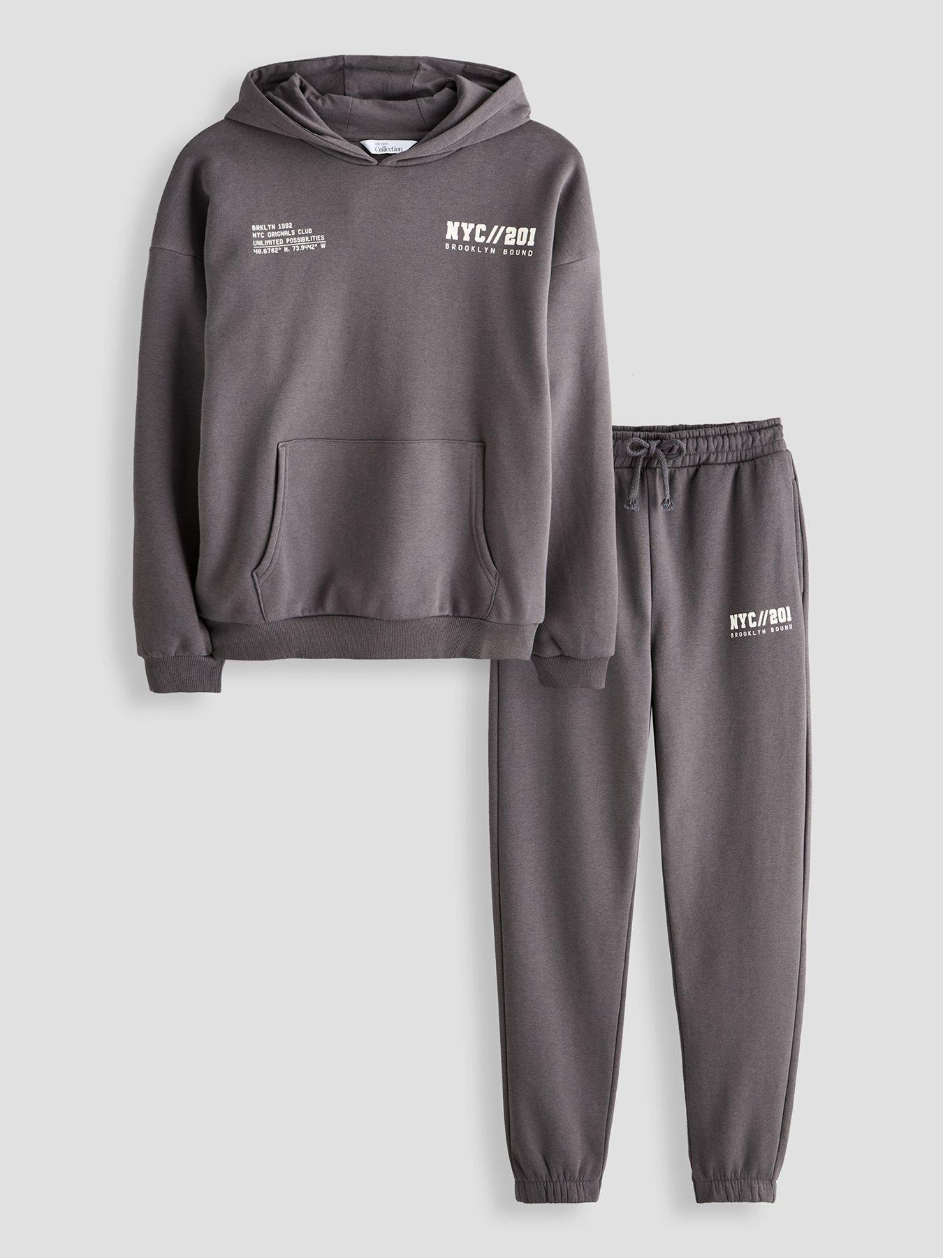 Image 1 of 6 of The Very Collection Boys Hoodie and Jogger Outfit Set (3-16 years) - Grey
