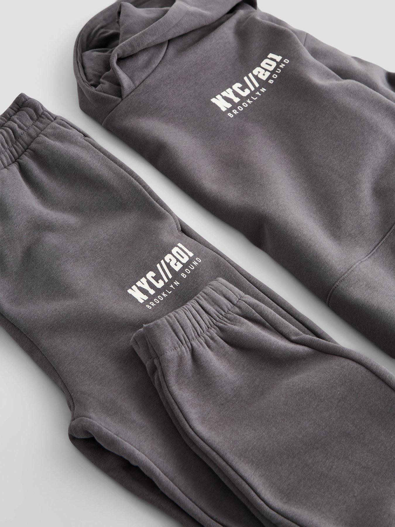 Image 3 of 6 of The Very Collection Boys Hoodie and Jogger Outfit Set (3-16 years) - Grey