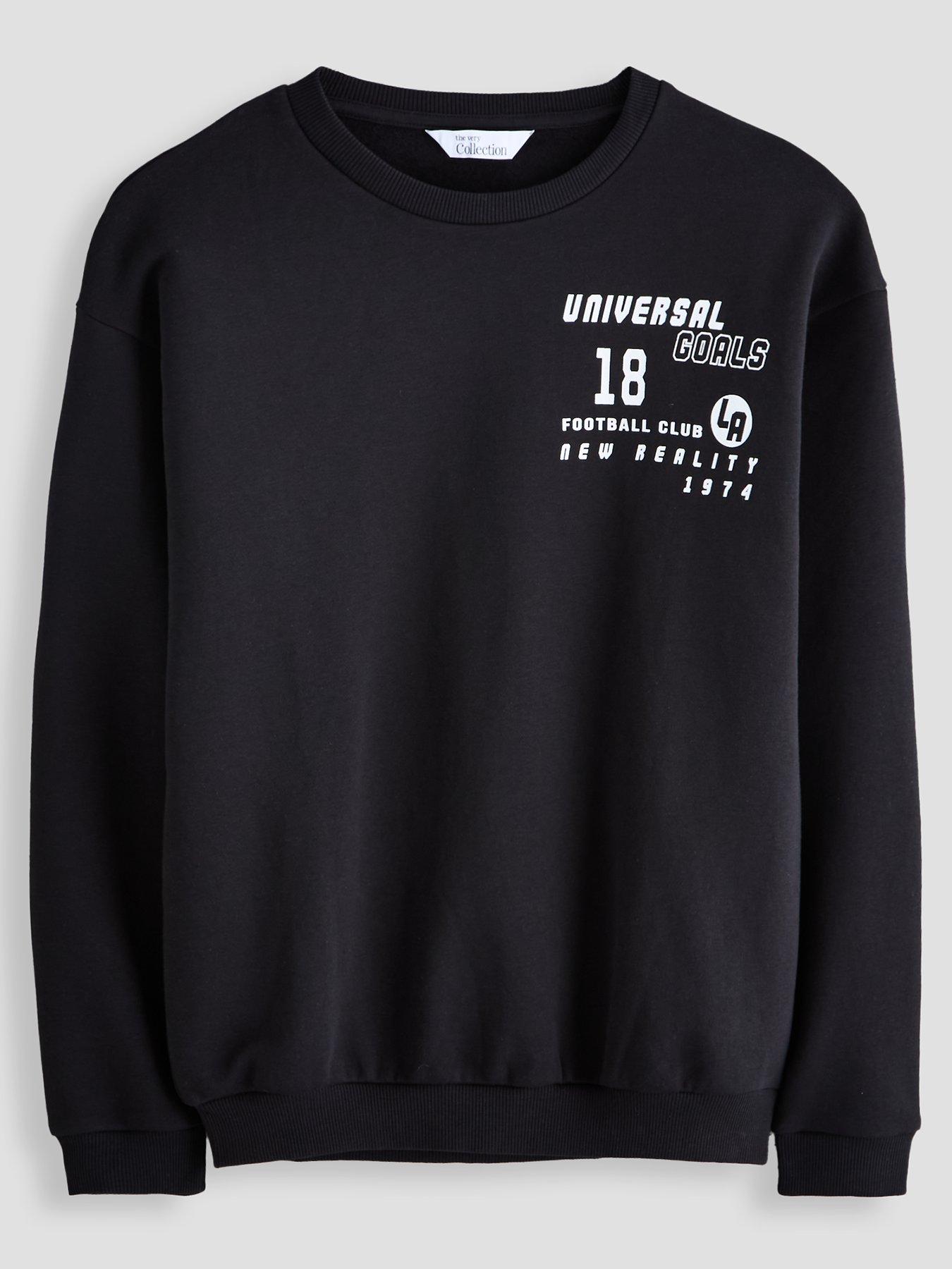 The Very Collection Boys LA Graphic Basic Sweatshirt - Black