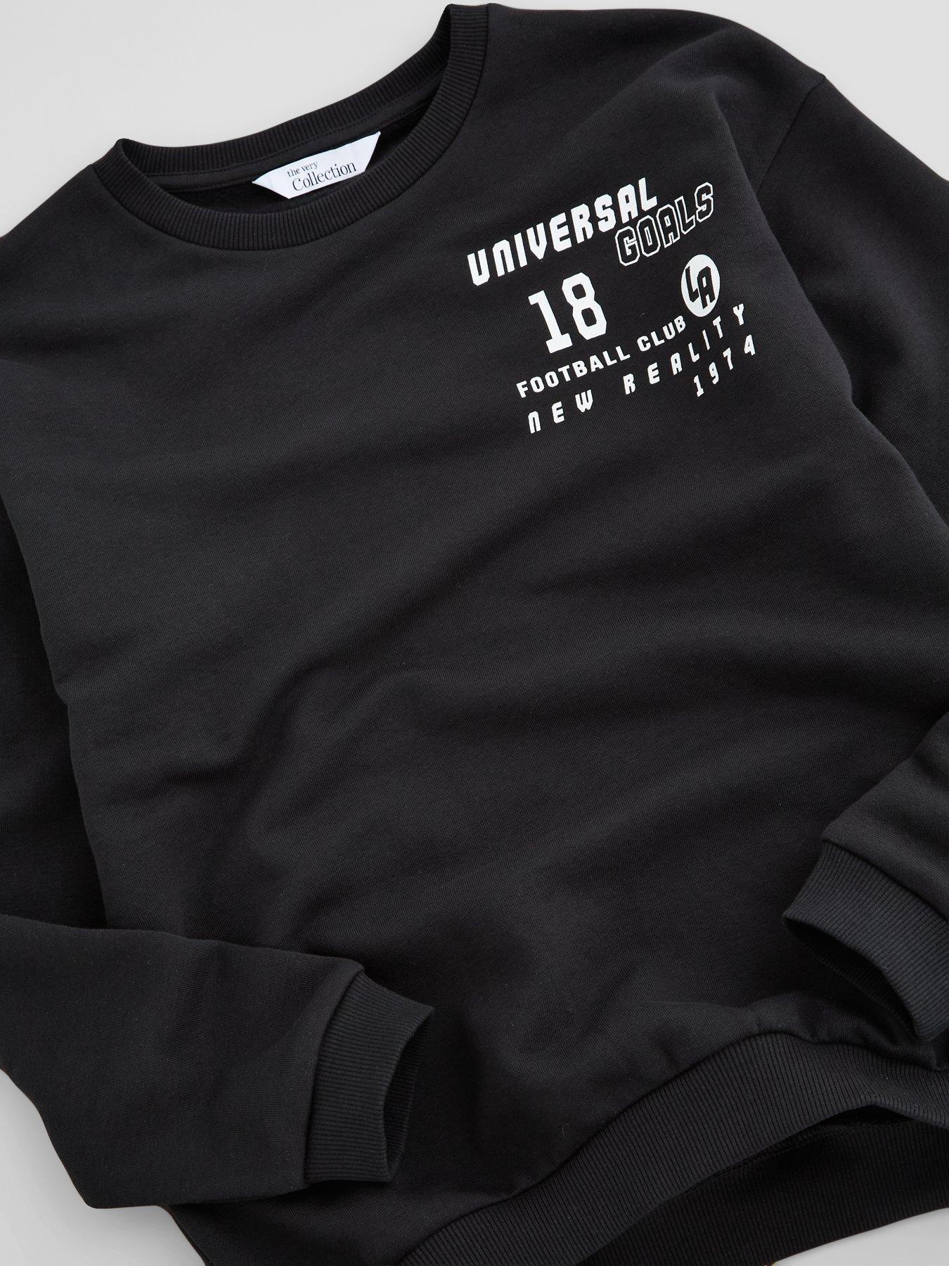 Image 3 of 4 of The Very Collection Boys LA Graphic Basic Sweatshirt (3-16 years) - Black