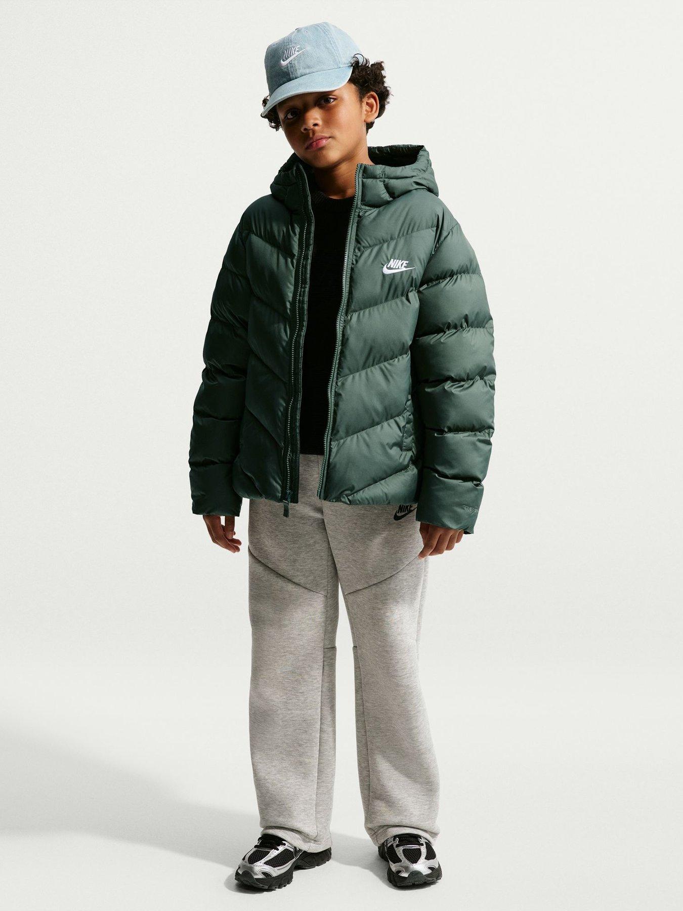Image 3 of 7 of Nike Big Kids' All Day Play Padded Jacket - Dark Green
