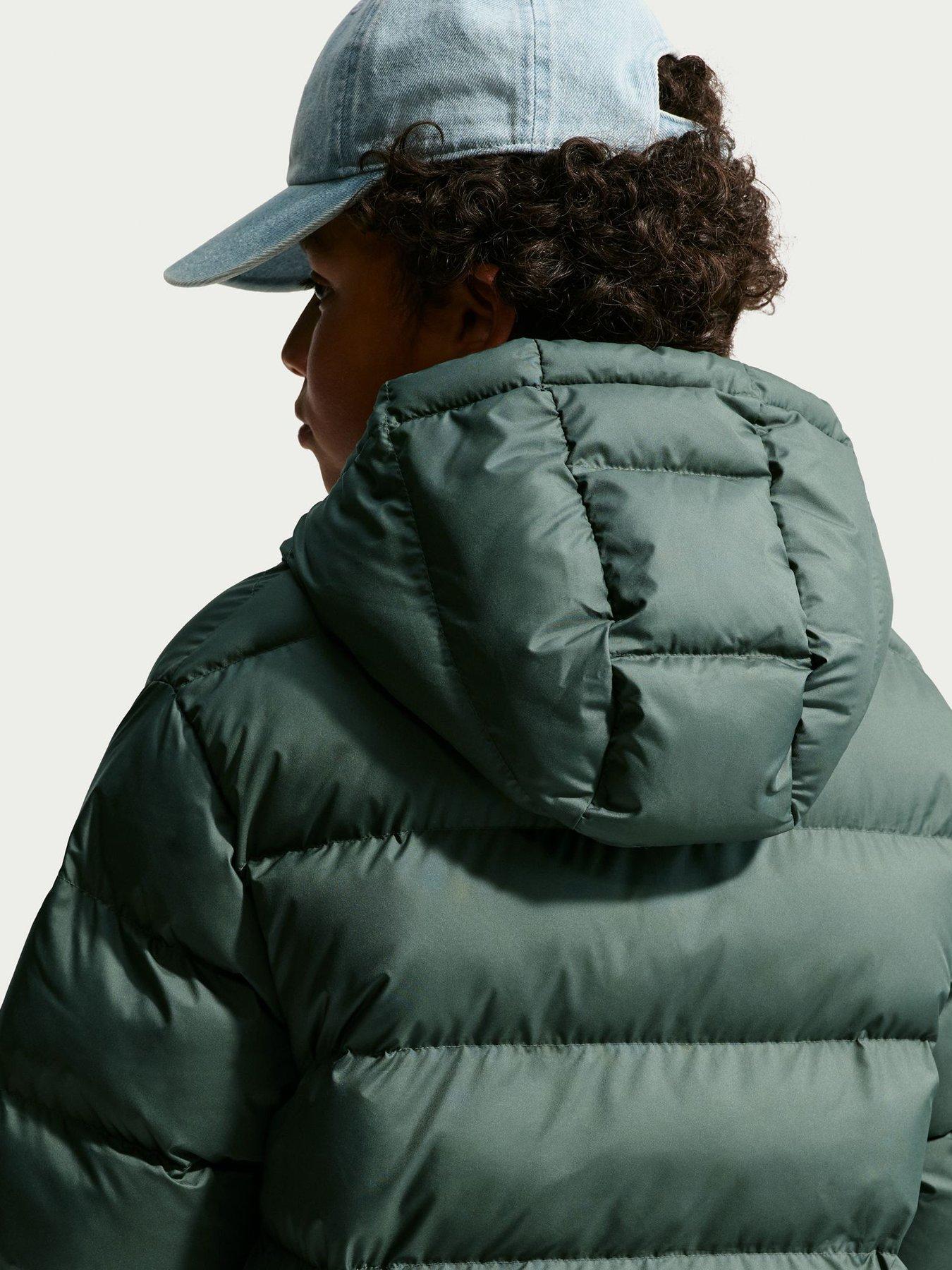 Image 6 of 7 of Nike Big Kids' All Day Play Padded Jacket - Dark Green