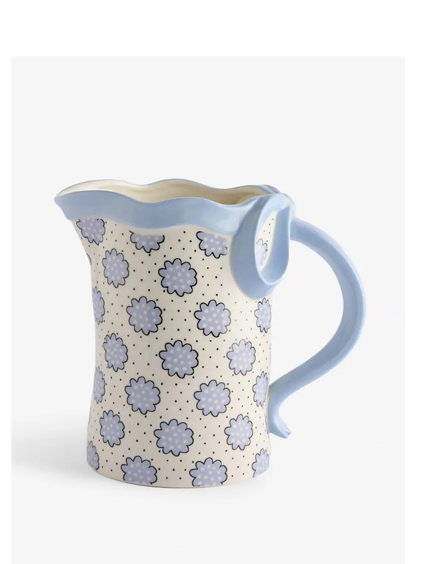 cath-kidston-cath-kidston-blue-bow-ceramic-jug-vasestillFront