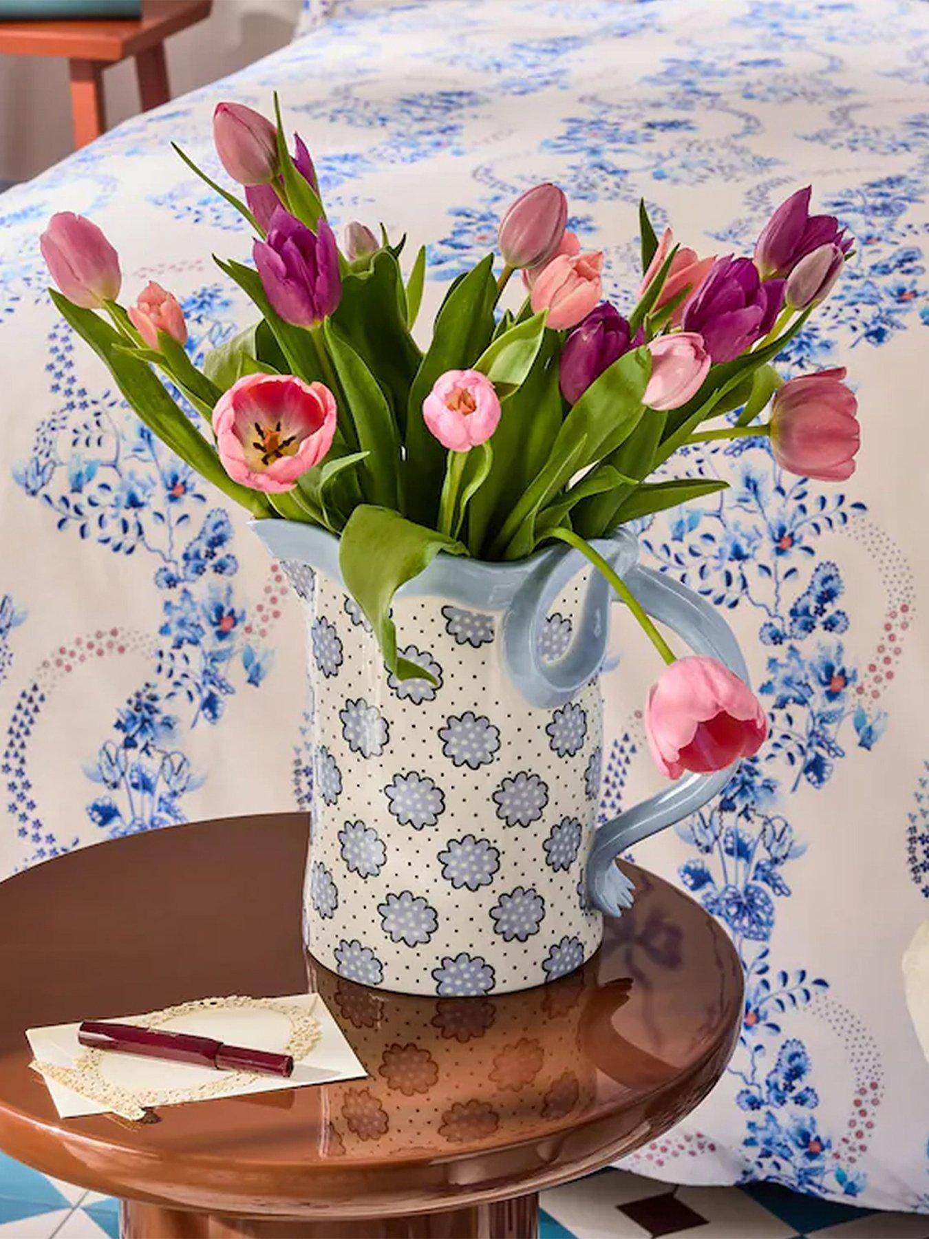 cath-kidston-cath-kidston-blue-bow-ceramic-jug-vaseoutfit