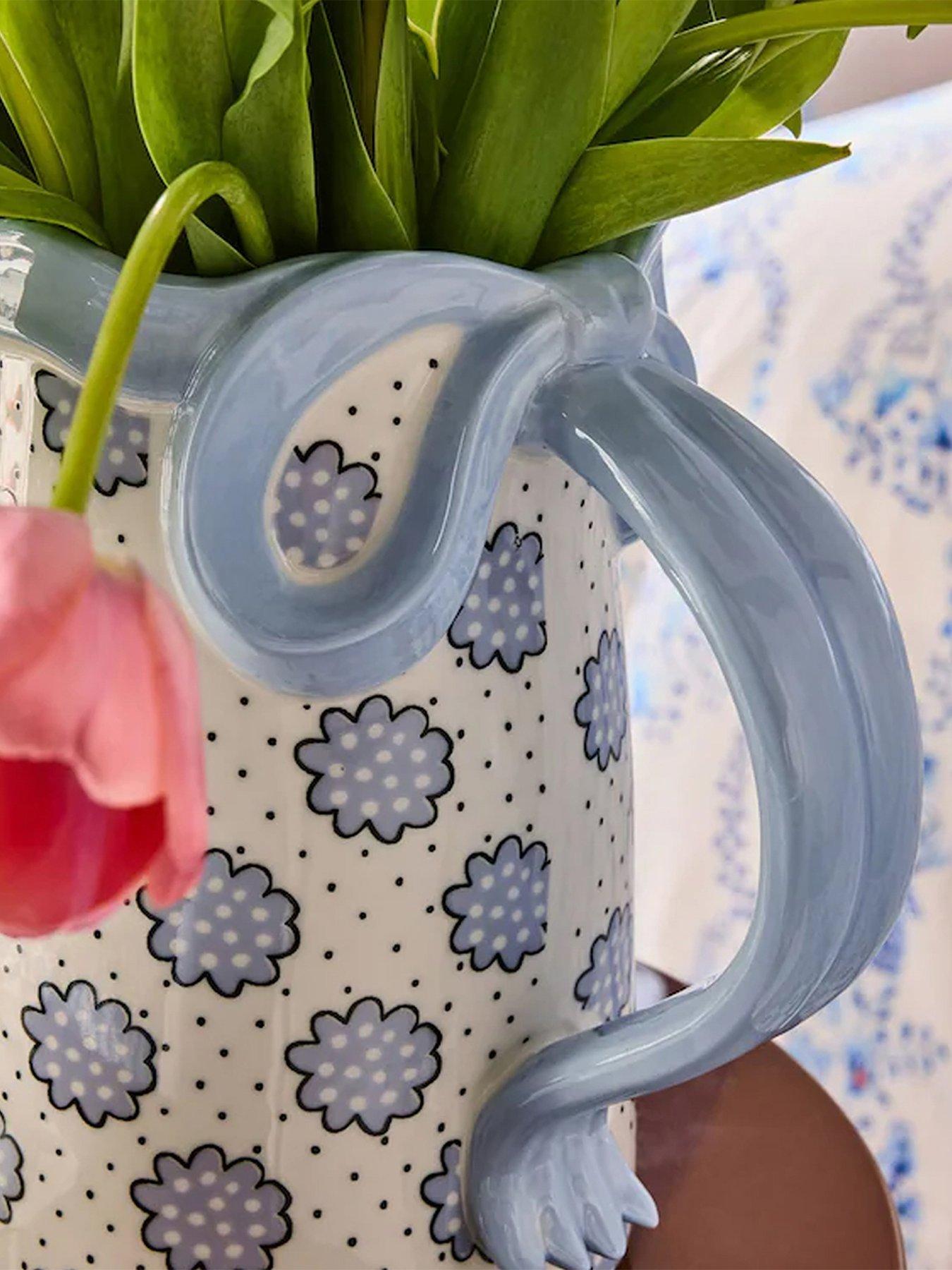 cath-kidston-cath-kidston-blue-bow-ceramic-jug-vasedetail